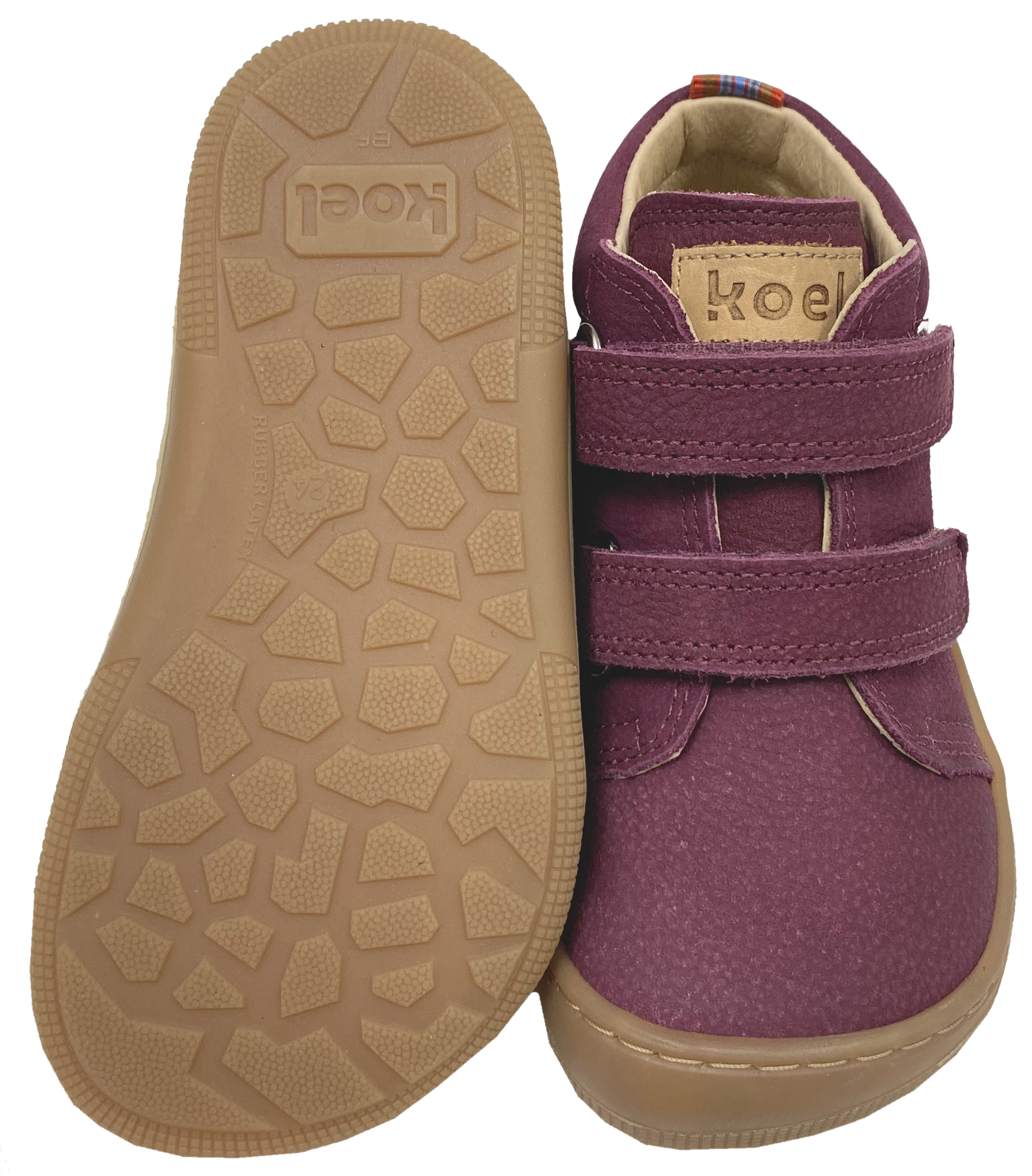 Halbschuhe aus Hydro Leder + Lederfutter von KOEL Barefoot *DON 2.0 * in Bordeaux Rot