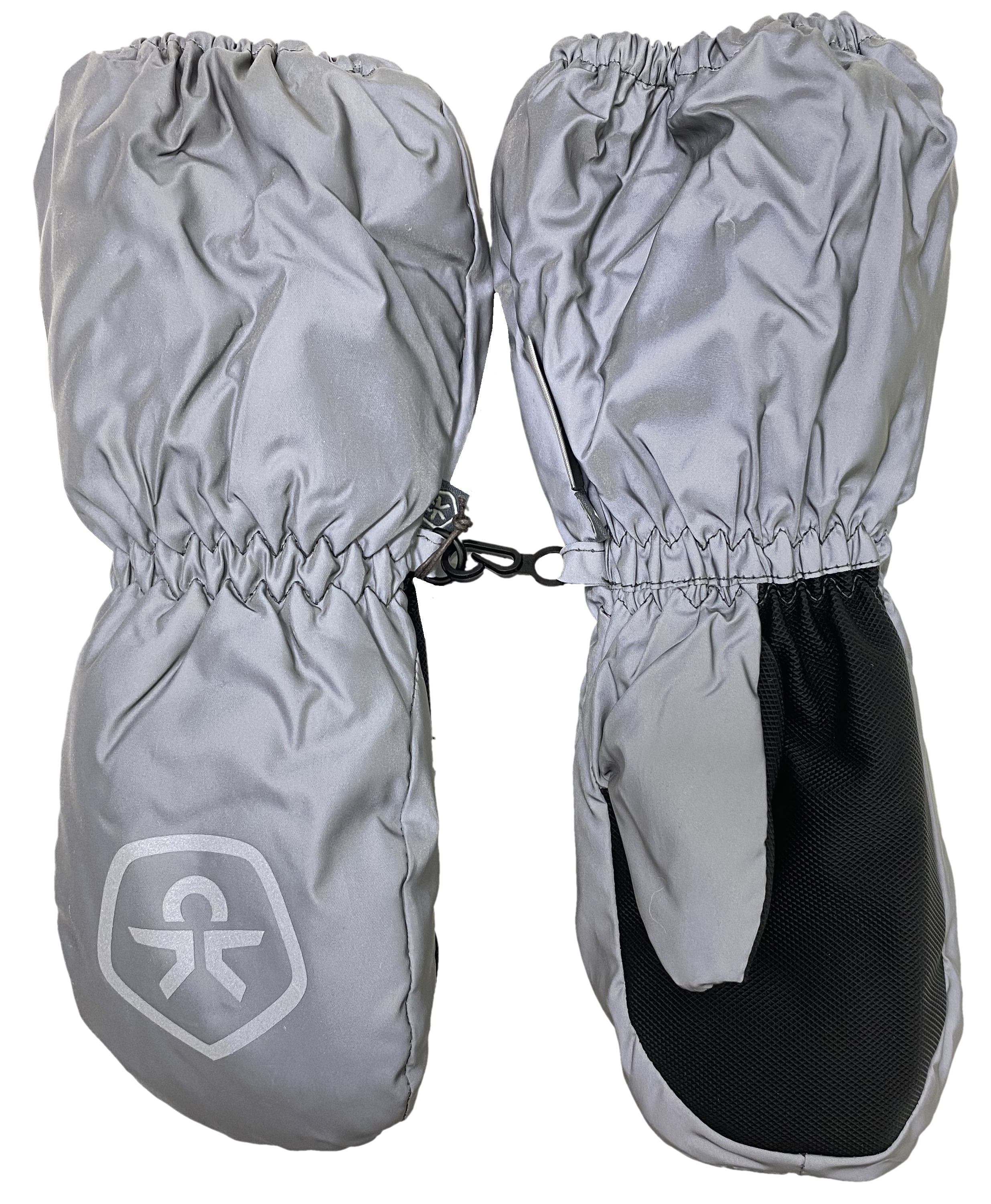 Skihandschuhe / Fausthandschuhe komplett Reflektierend von Color Kids 740117 in Silber Grau