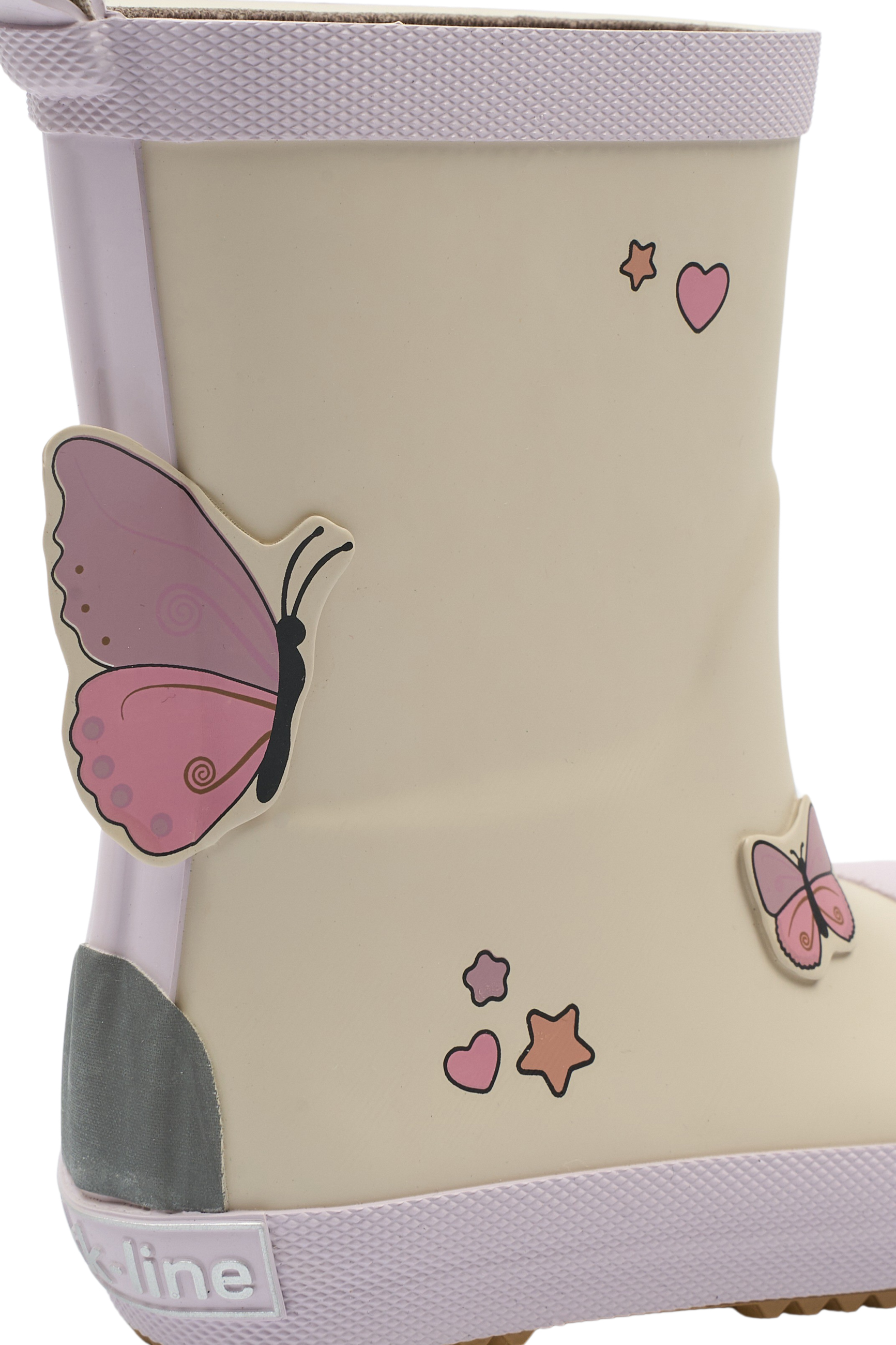 Barfußgummistiefel in tollen Designs von MIKK LINE Modell 38097 Butterfly 3D Patch