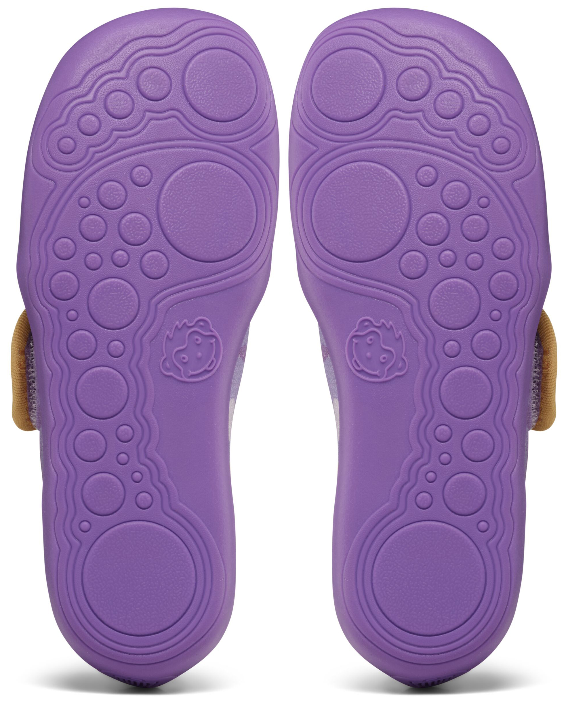 Leichte & flexible Hausschuhe * Cotton MOVY * mit Klett von AFFENZAHN Butterfly in Purple