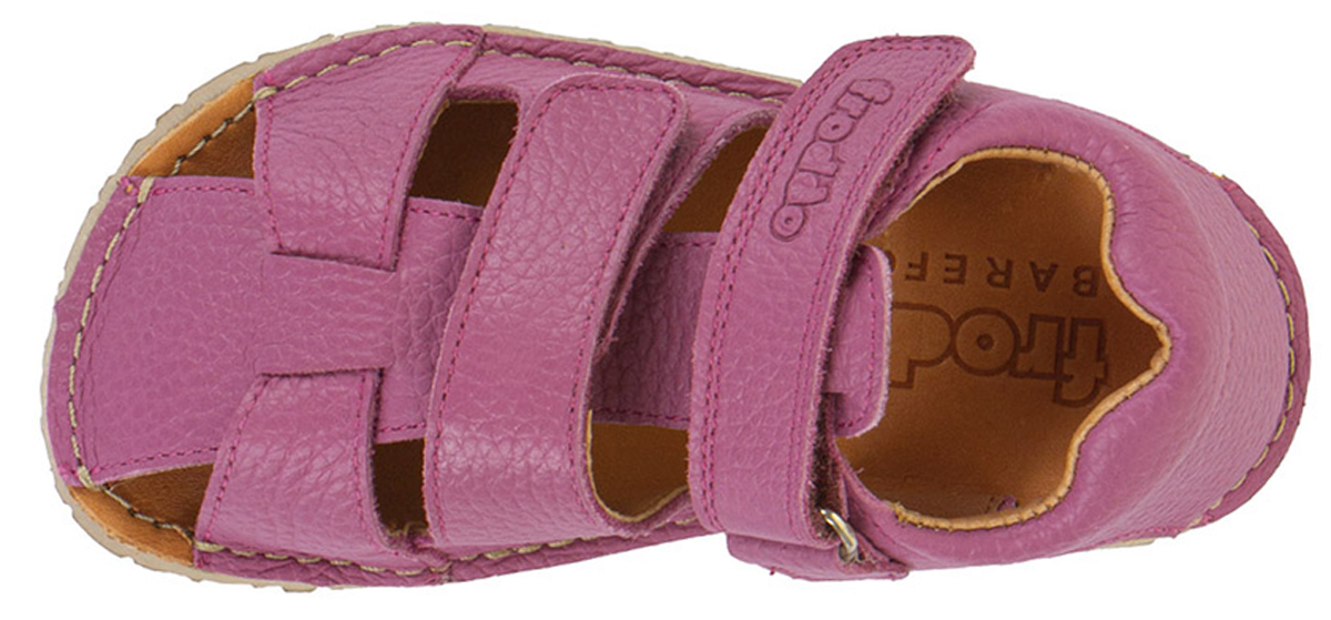 Barfußsandale aus Leder, Fersen & Zehenschutz von FRODDO *Flexy Avi* in Fuxia / Pink G3150263