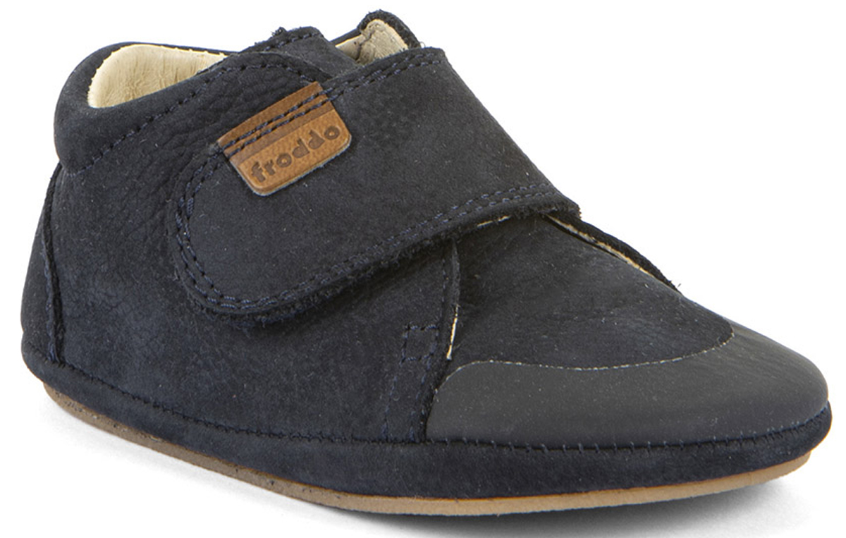 First Walk Lederschuhe in Dark Blue mit soft- knautschiger Minimalsohle von FRODDO Barefoot G1130024