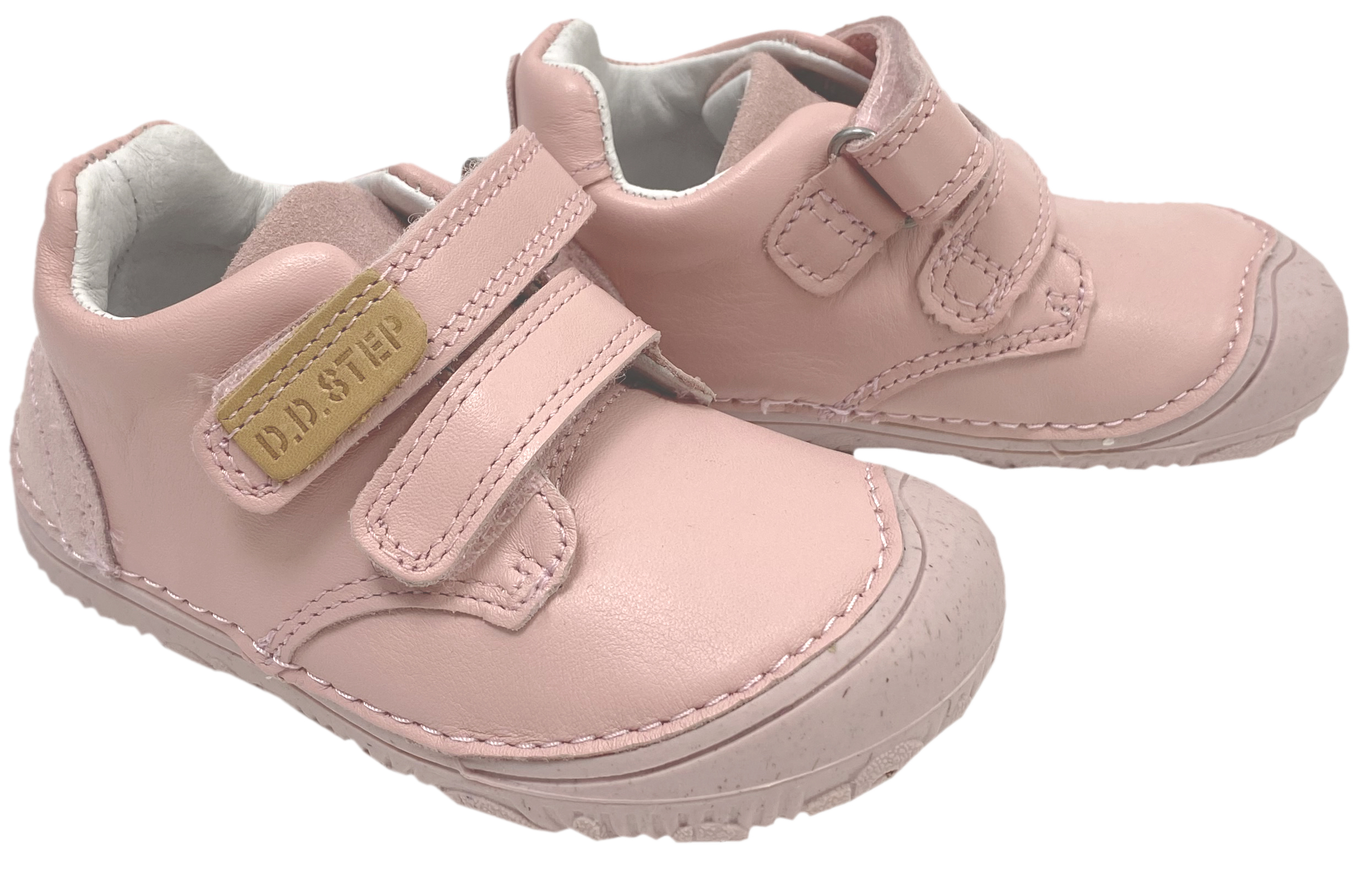 Knautschige Leder Halbschuhe / Minimalschuhe von D.D.Step Barefoot in Uni Rosa