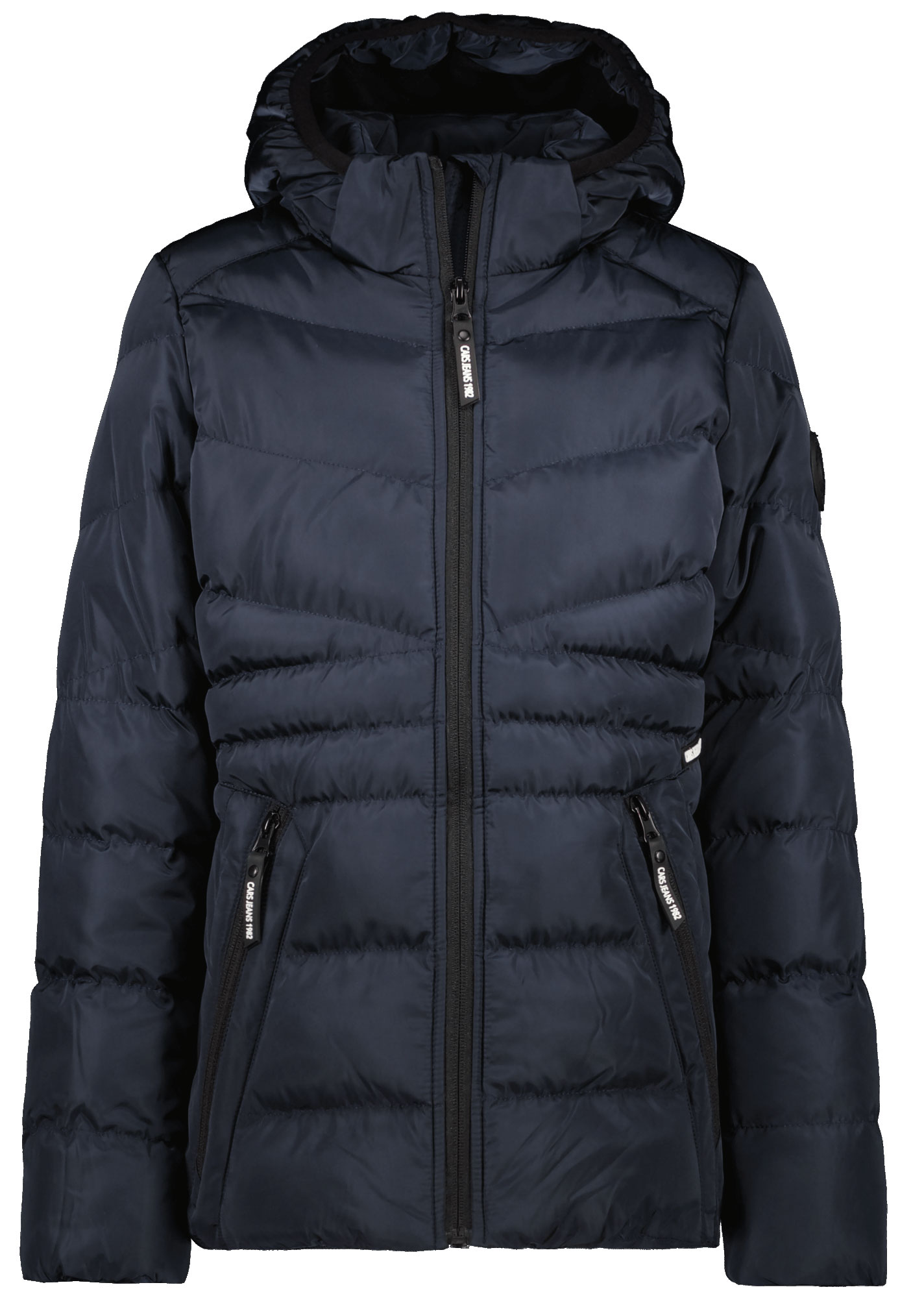 Gesteppter Winter Kurz Mantel wasserabweisend, mittlere Wattierung NAVY für Girls v. CARS JEANS