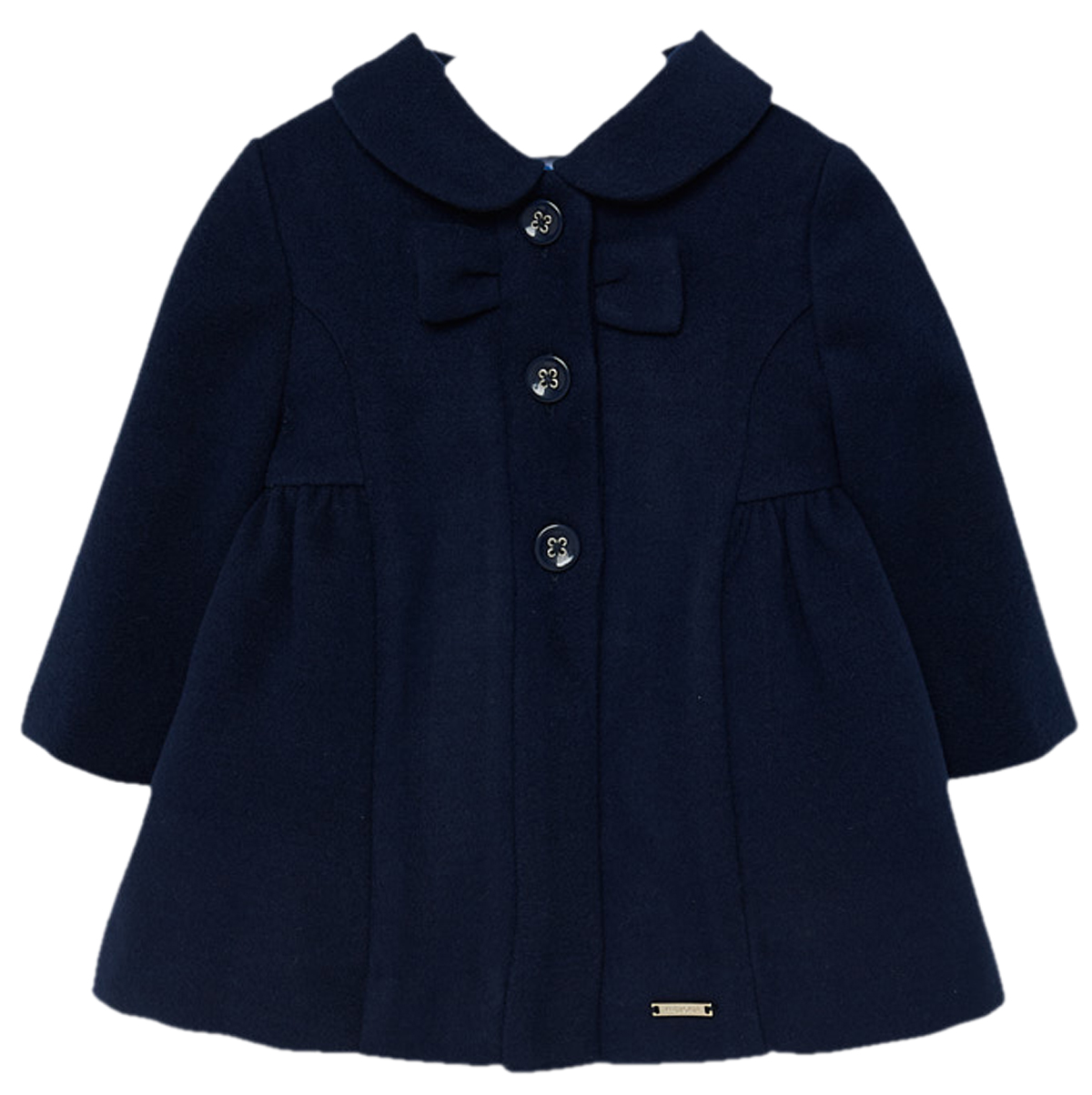 Wunderschöner Mädchenmantel / Wollmantel in Marine, A- Linie, mit Innenfutter von MAYORAL 2428