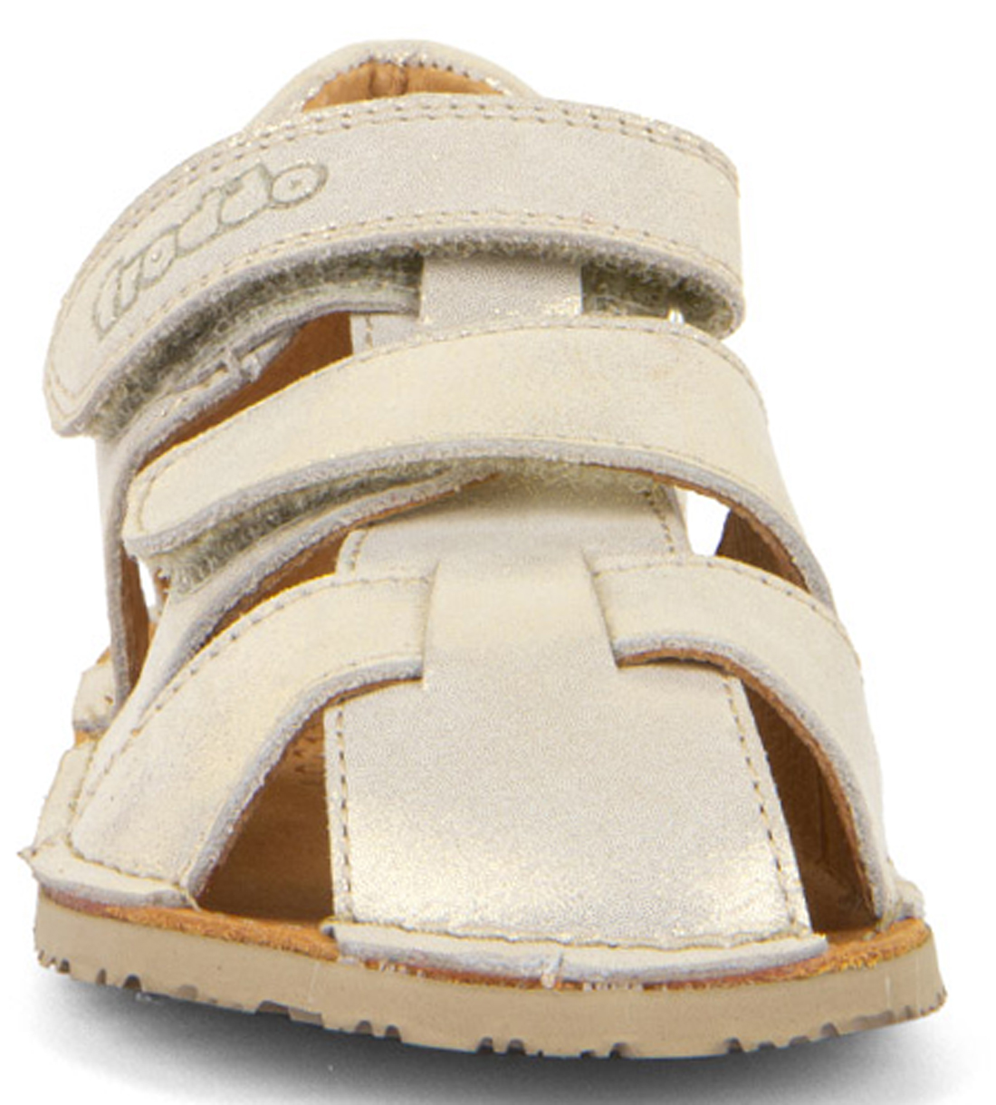 Barfußsandale aus Leder, Fersen & Zehenschutz von FRODDO *Flexy Avi* in Gold Shine G3150263
