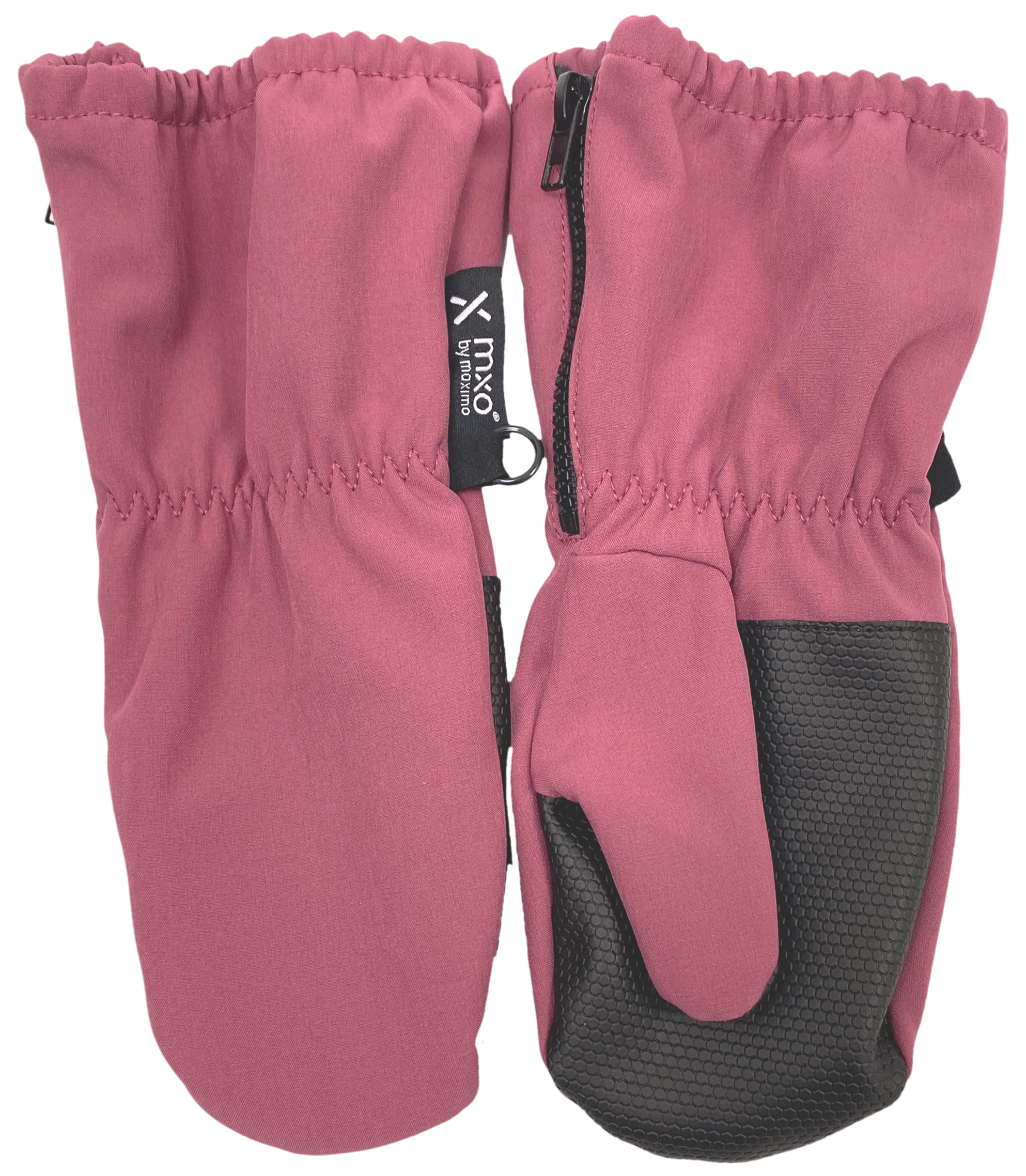 Fausthandschuhe aus Softshell in Woodrose + Fleece Futter, Atmungsaktiv von MAXIMO 163300