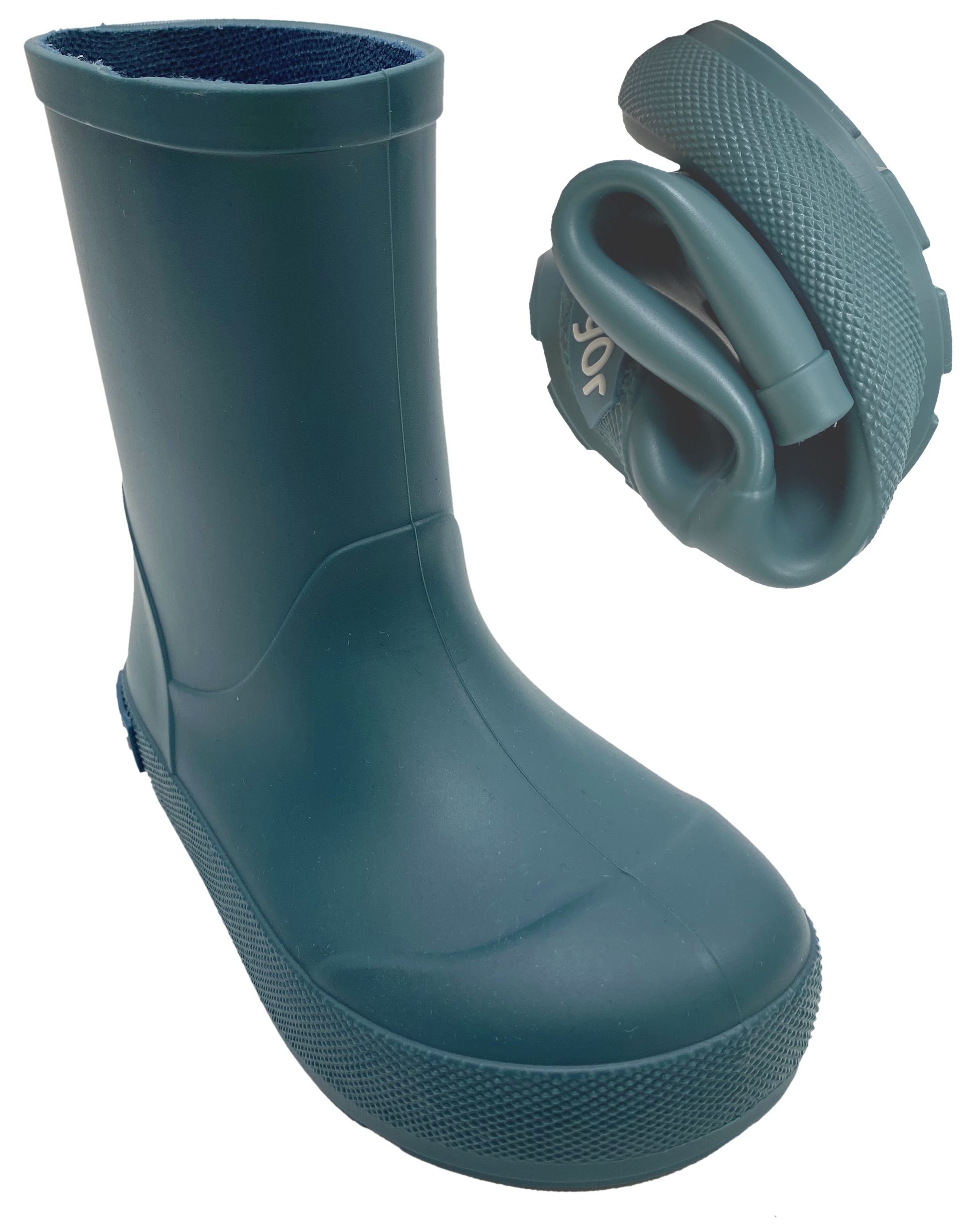 Super leichte & flexible Barfußgummistiefel YOGI von IGOR aus Spanien in Petrol / Oil Blue