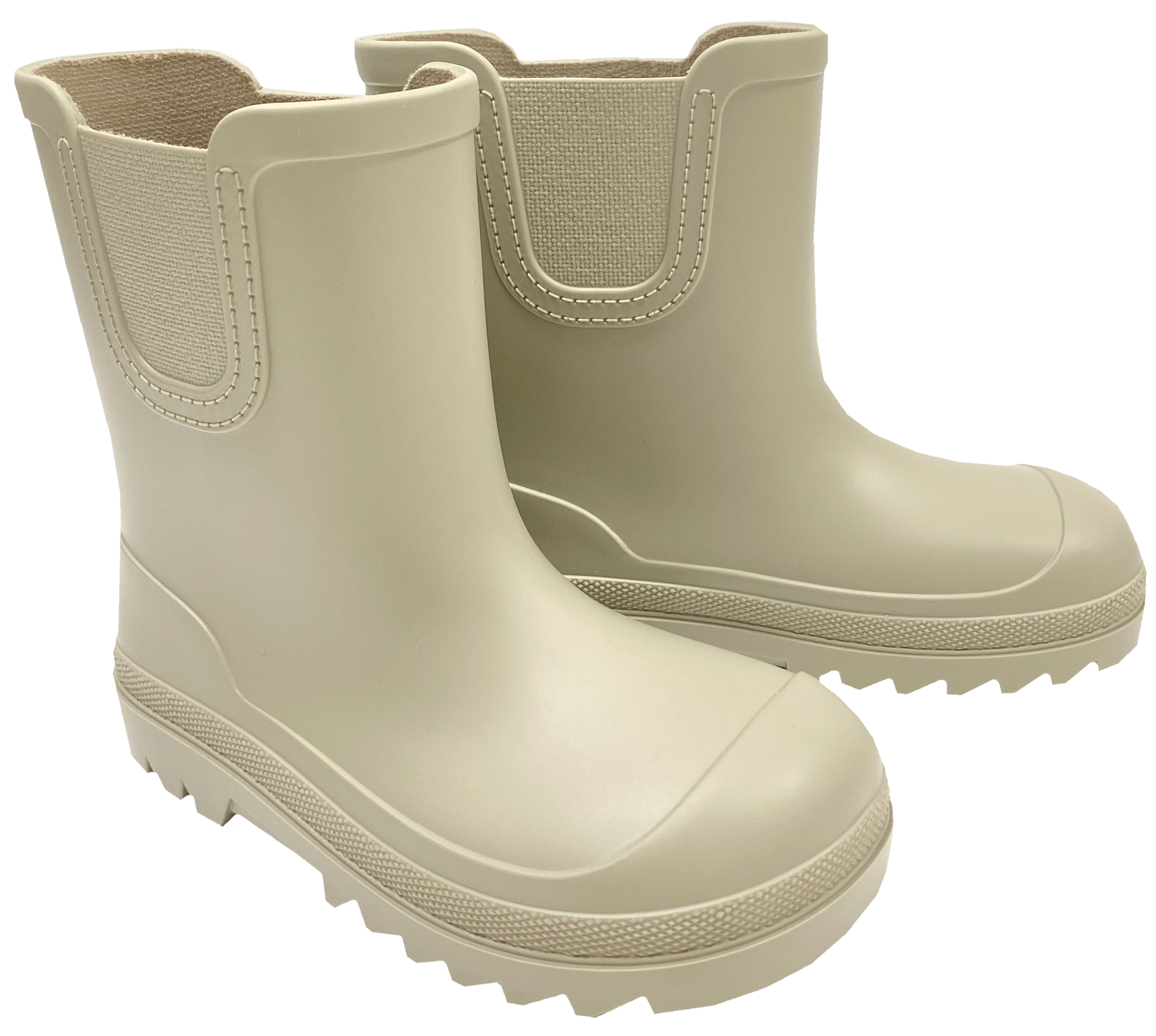 Leichte & flexible Barfußgummistiefel Xtra breite Zehenbox von IGOR * Verona * in Piedra / Beige