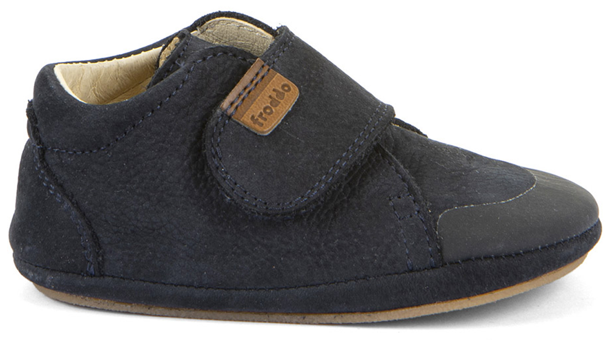 First Walk Lederschuhe in Dark Blue mit soft- knautschiger Minimalsohle von FRODDO Barefoot G1130024