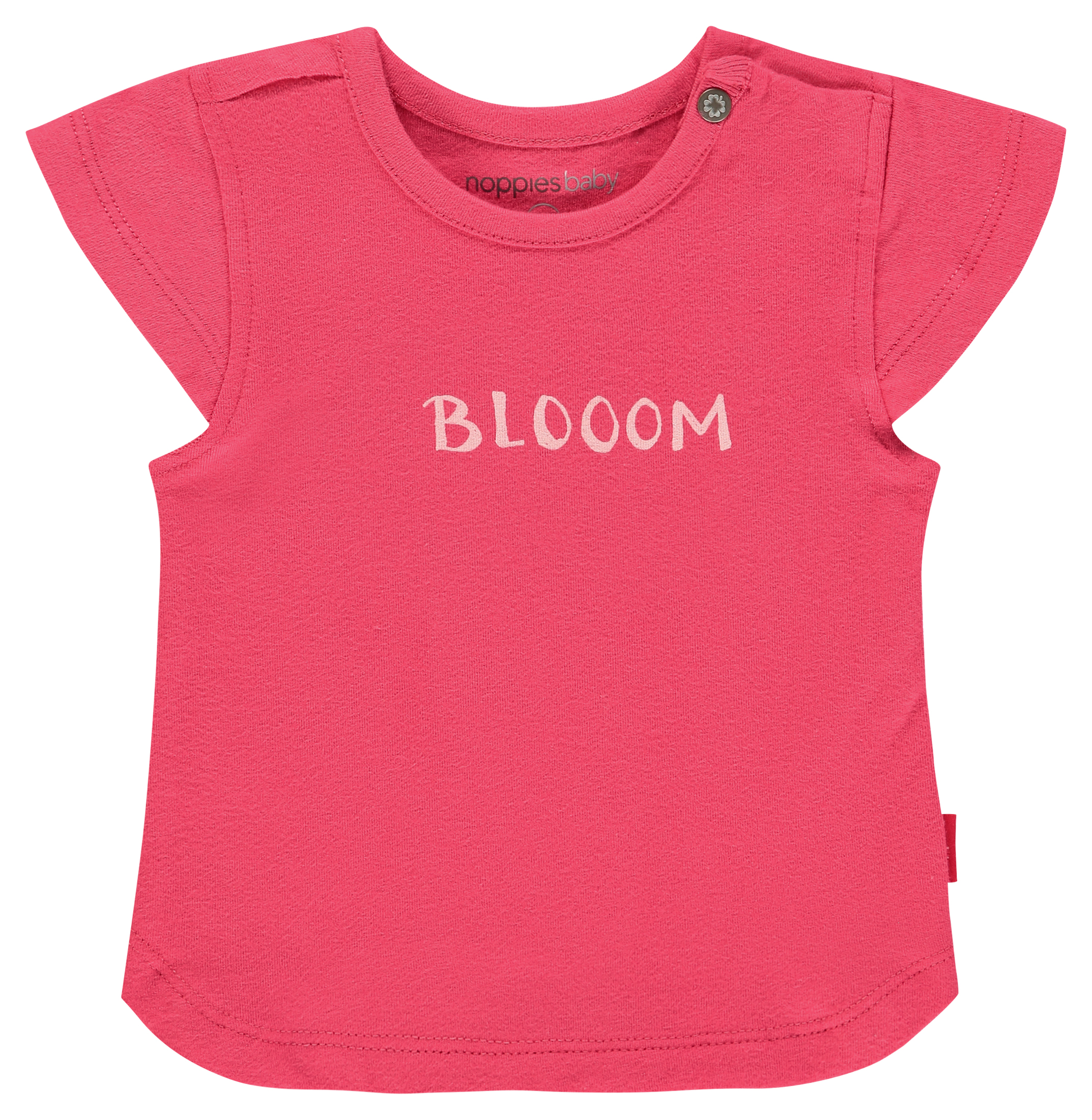Pinkes T-Shirt aus BW Jersey mit angeschräktem Ärmel von NOPPIES  94366