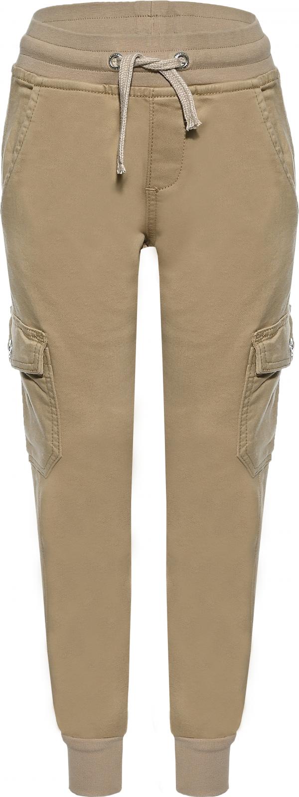 Sportlich lässige Streetwear Jogger Cargo Hose in Beige / Sand aus BW Twill von BLUE EFFECT 1282