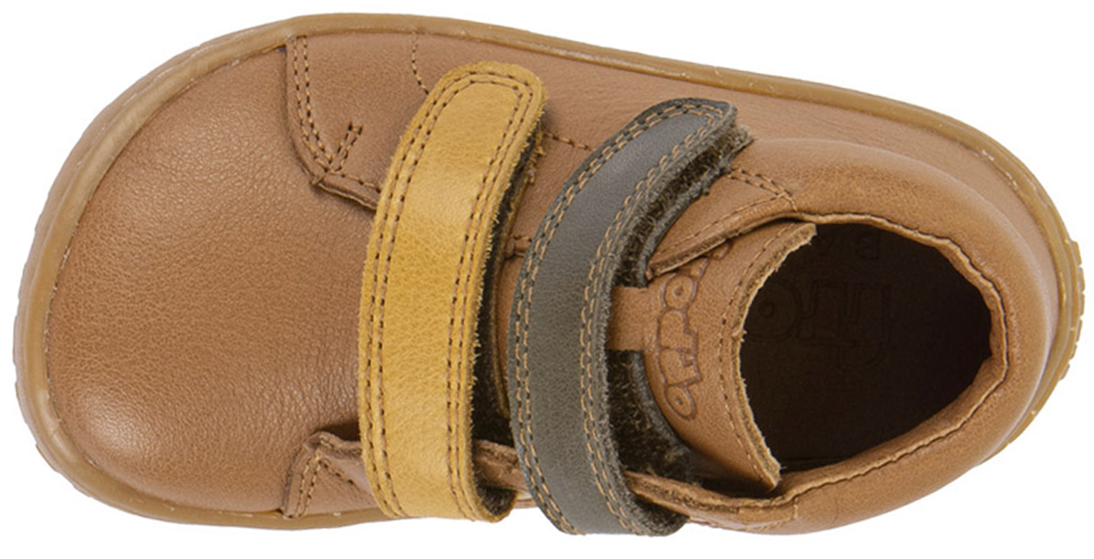 Barfußschuhe knöchelhoch aus Nappaleder von FRODDO in Cognac *First Step* G2130369