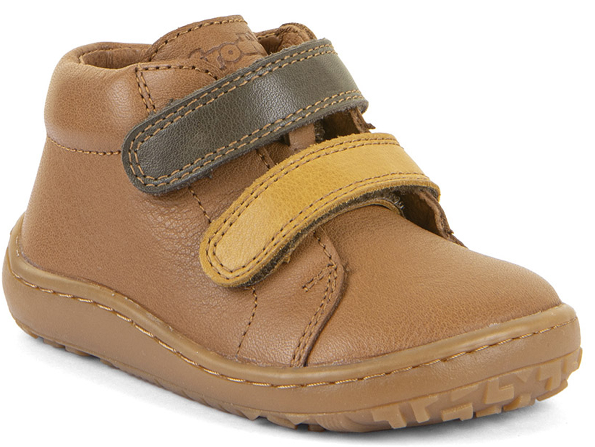 Barfußschuhe knöchelhoch aus Nappaleder von FRODDO in Cognac *First Step* G2130369