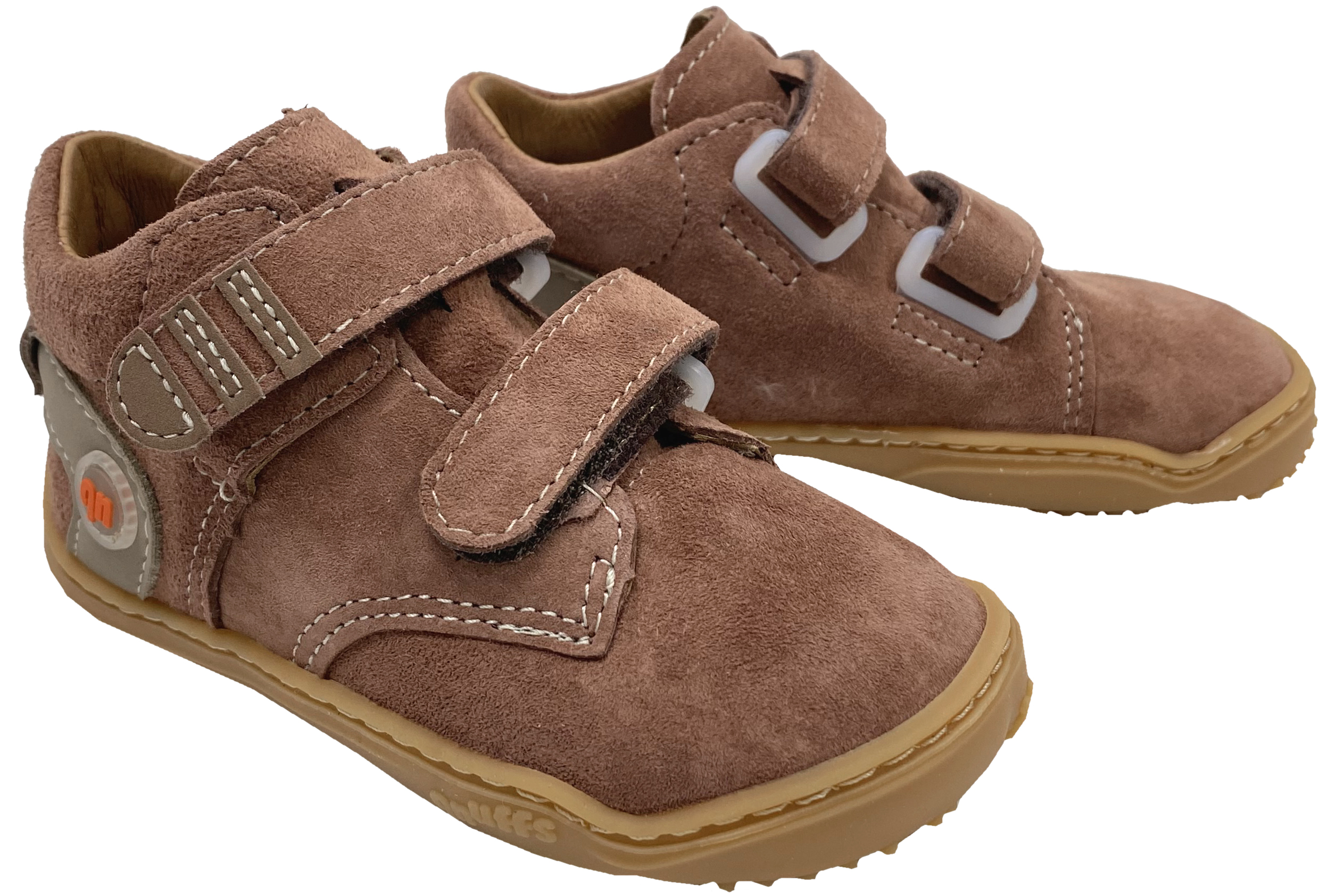 Knöchelhoher Leder Barfußschuh Kaltfutter von QNUFFS by Ricosta *BUCHE * in Mousse/ Tundra 0010132