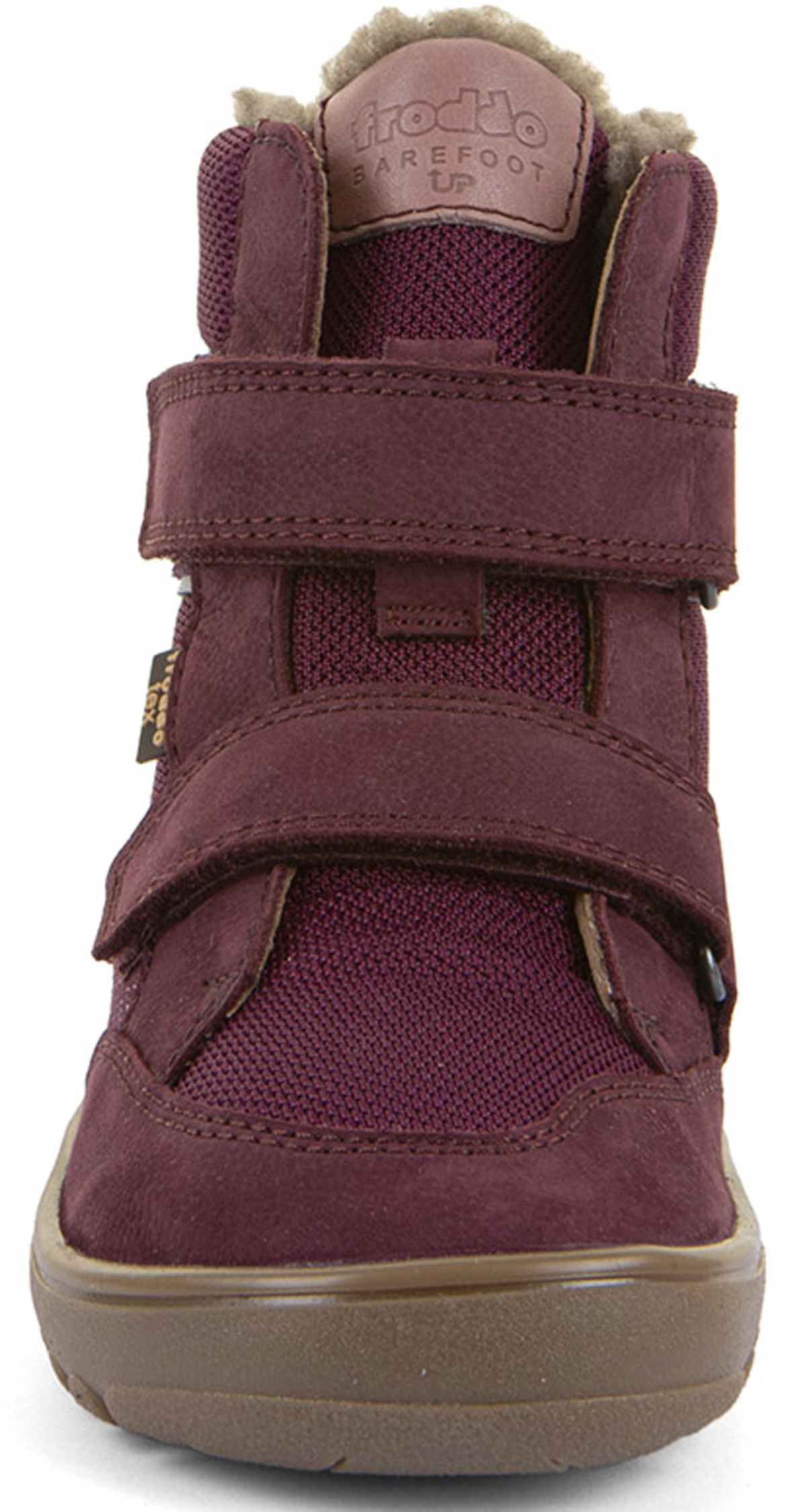 Barfußschuhe / Winterstiefel + Schurwollfutter Barefoot UP Hill Wool von FRODDO Bordeaux Glitzer G3160262