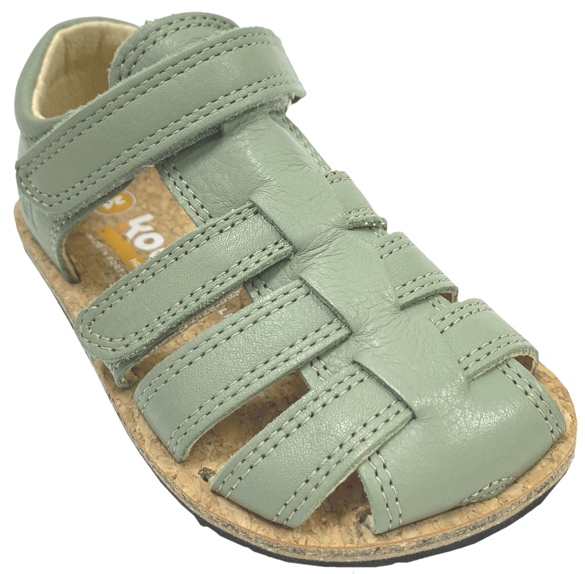 Barfußschuhe / Römersandale Zehen & Fersenschutz, Nappa Leder ARIN in Olive von KOEL 24M008.101