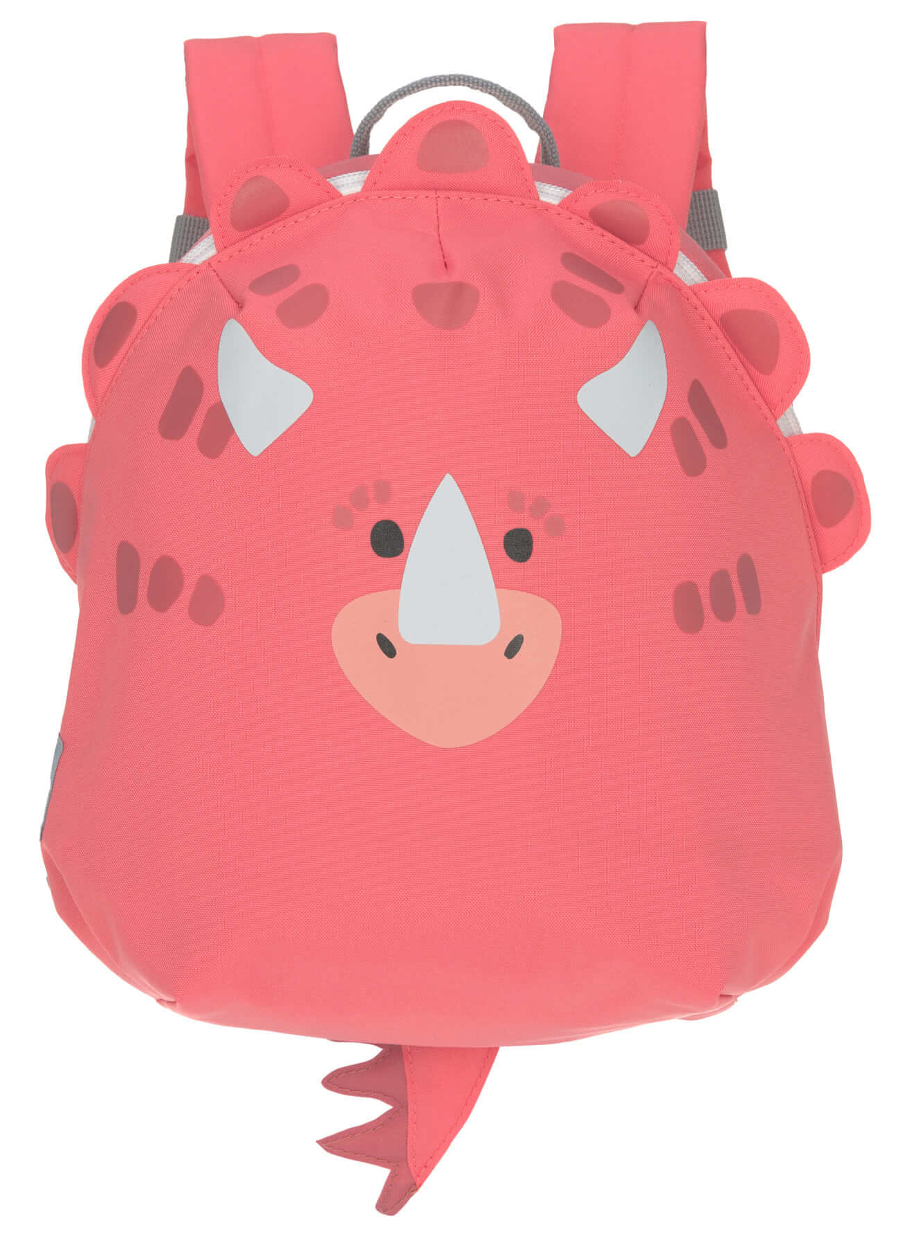 KITA Rucksack Tiergesichter 1-3 Jahre, Tiny Backpack About Friends * Dino Girl * von LÄSSIG