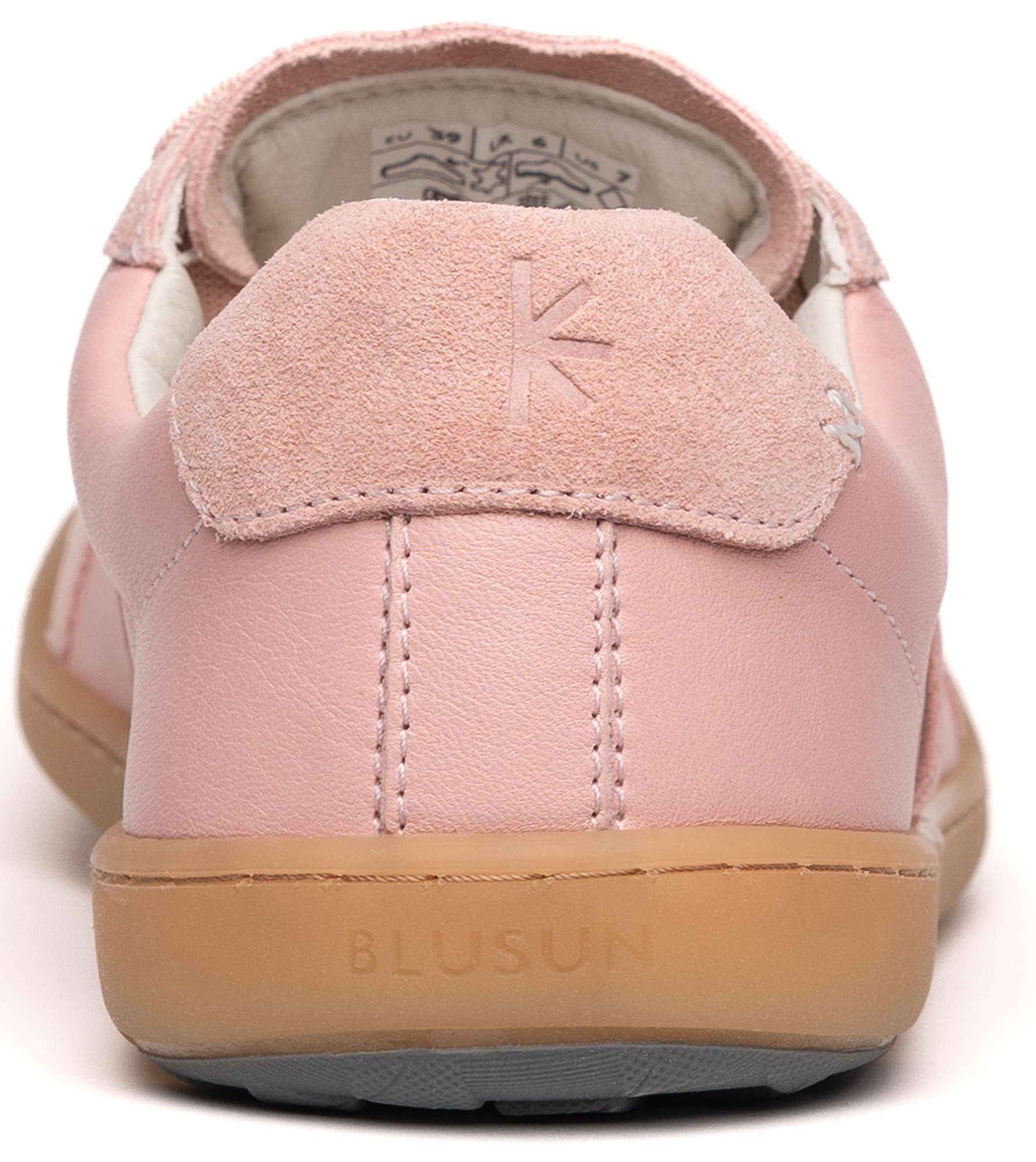 Schicker Barfuß Sneaker in hellem Rose von BLUSUN aus weichem Leder BLSN-200 Blush