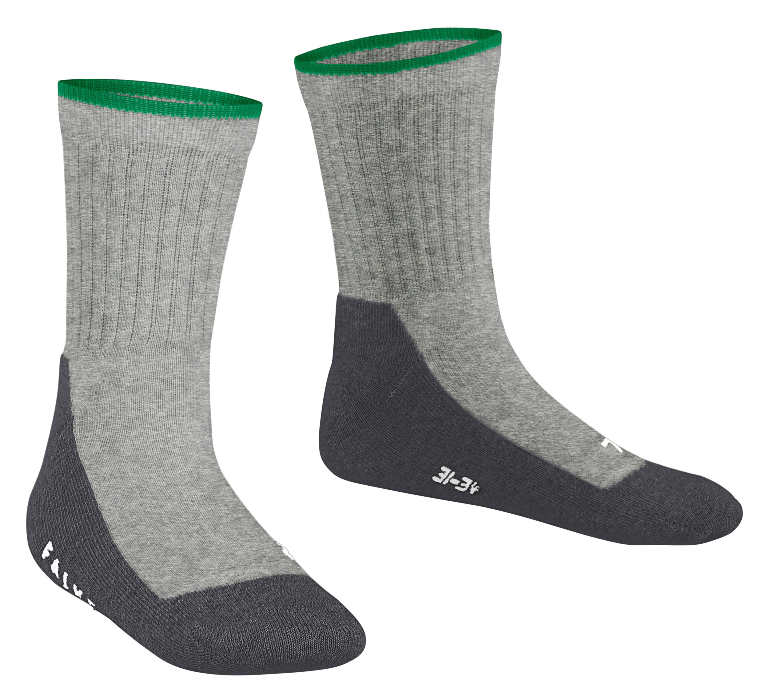 FALKE Active EVERYDAY GRAU Anatomische R./ L. Form Plüschsohle, Feuchtigkeitsabführend