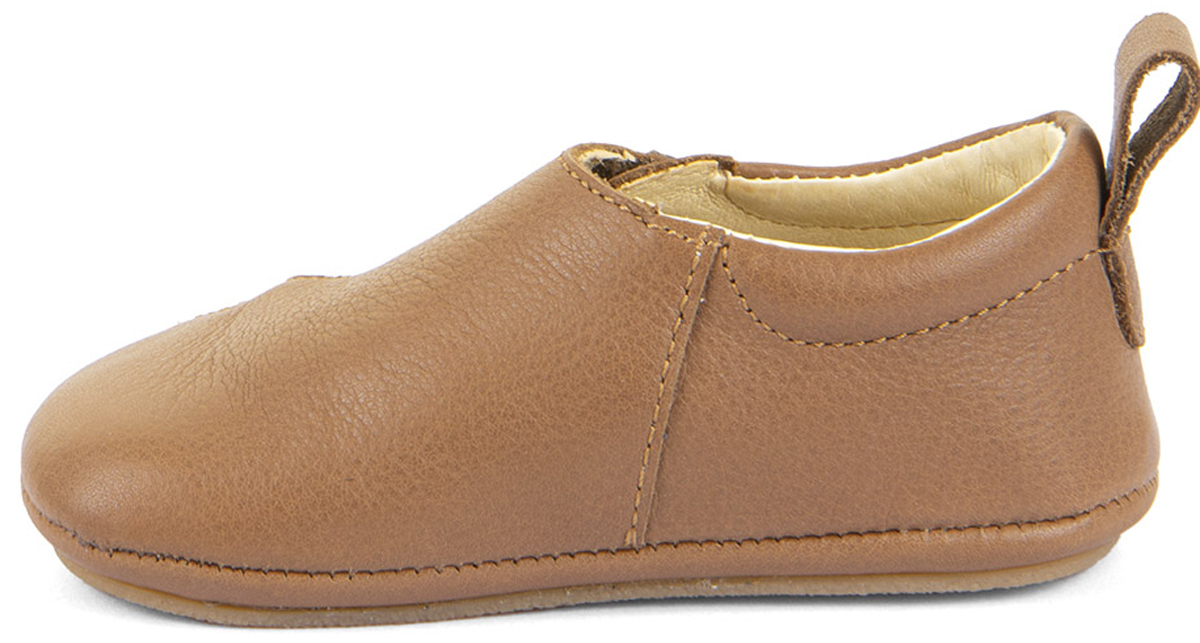 Flache Prewalker Lederschuhe in Cognac mit soft- knautschiger Minimalsohle von FRODDO Barefoot G1130020