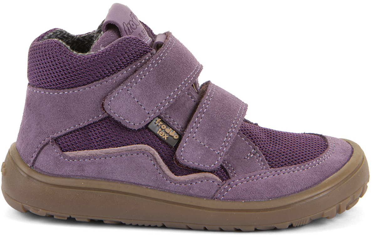 Minimalschuhe Knöchelhoch Leder & Mesh+TEX Membran FRODDO Barefoot *TEX AUTUMN* Violett G3110266