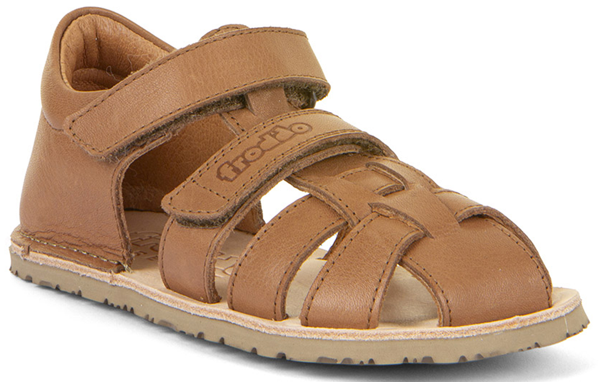 Barfußsandalen aus Leder Fersenschutz & Zehenschutz, in Cognac von FRODDO Flexy G3150283