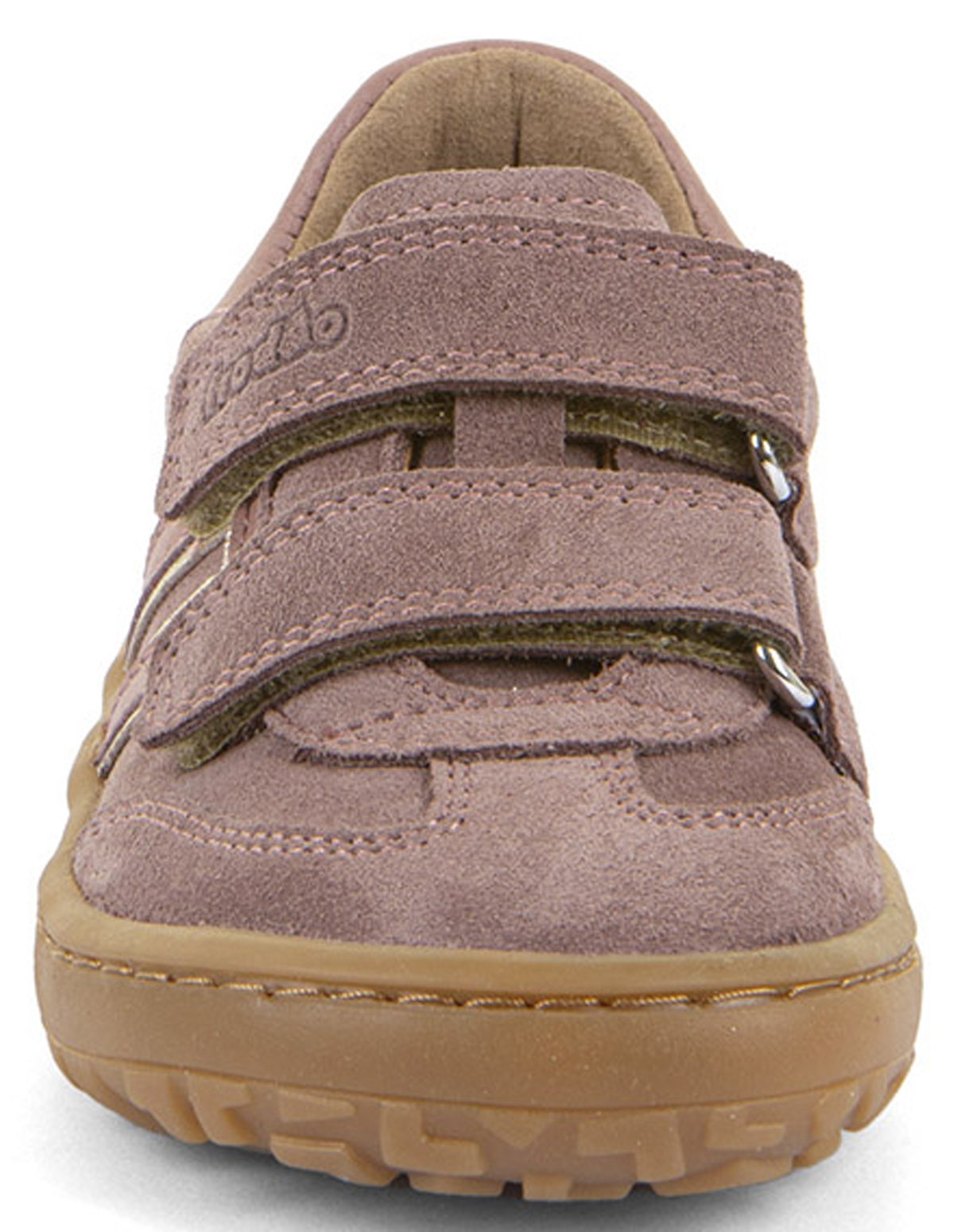 Barfußsneaker aus Leder mit Doppelklett von FRODDO *Barefoot F Motion* in Dark Pink G3130292