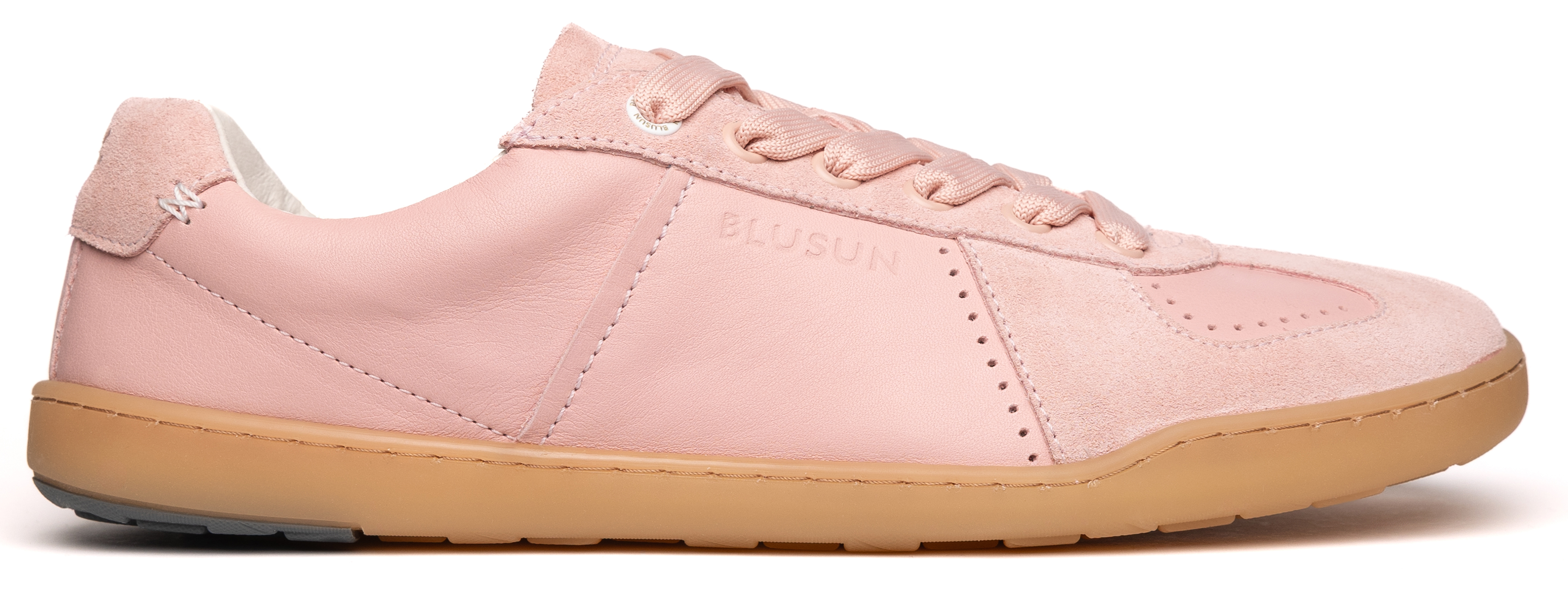 Schicker Barfuß Sneaker in hellem Rose von BLUSUN aus weichem Leder BLSN-200 Blush
