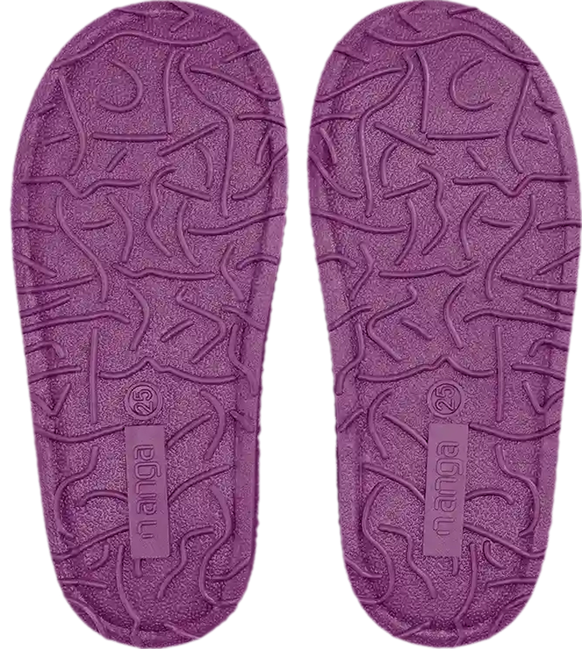 Schlupf - Hausschuhe aus Wolle, TPR Sohle von NANGA * Pricky Hedgehog 2.0 Bordeaux / Violett *