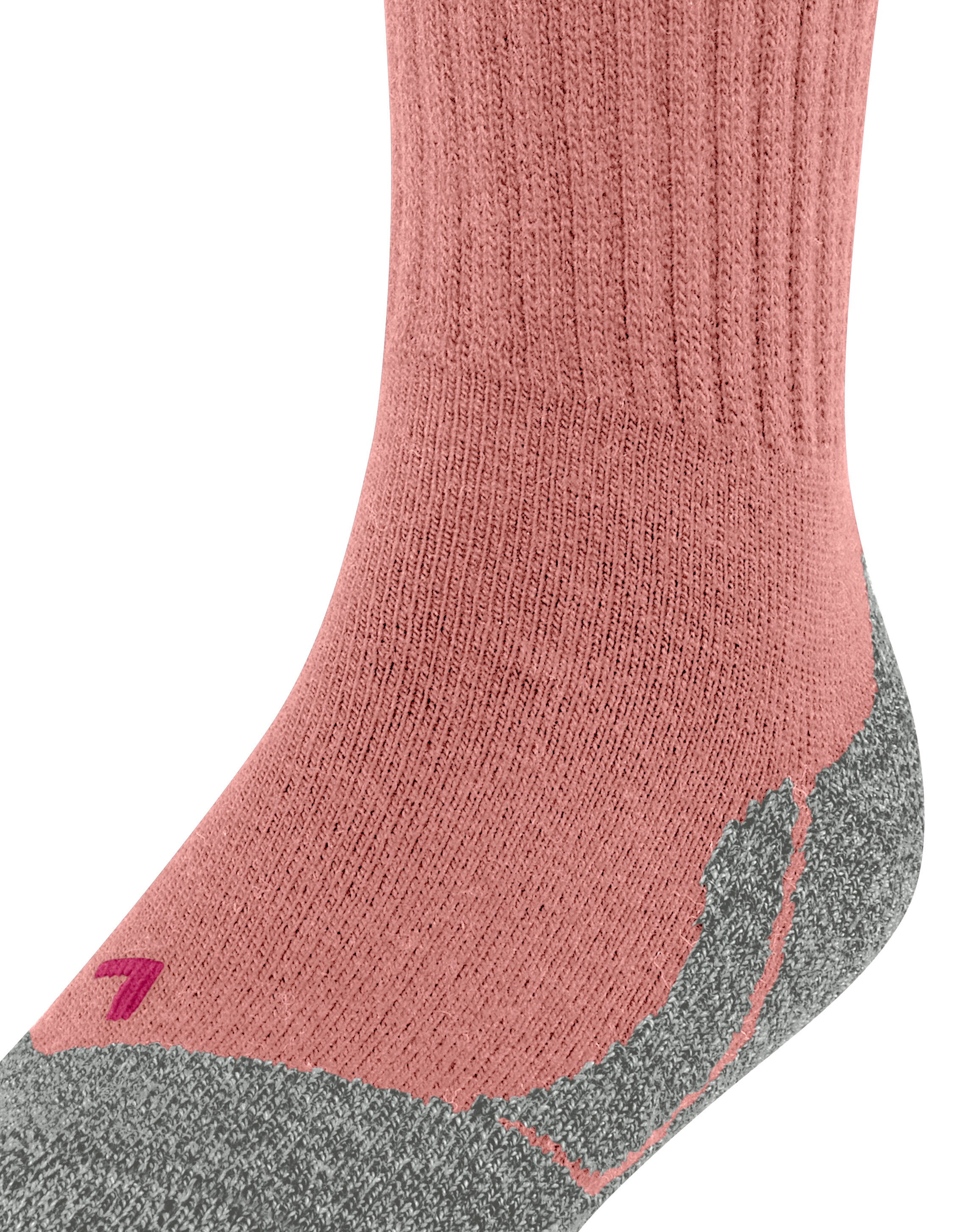 FALKE Active Warm in Wildrose Anatomische Rechts /Links Form Plüschsohle, Feuchtigkeitsabführend