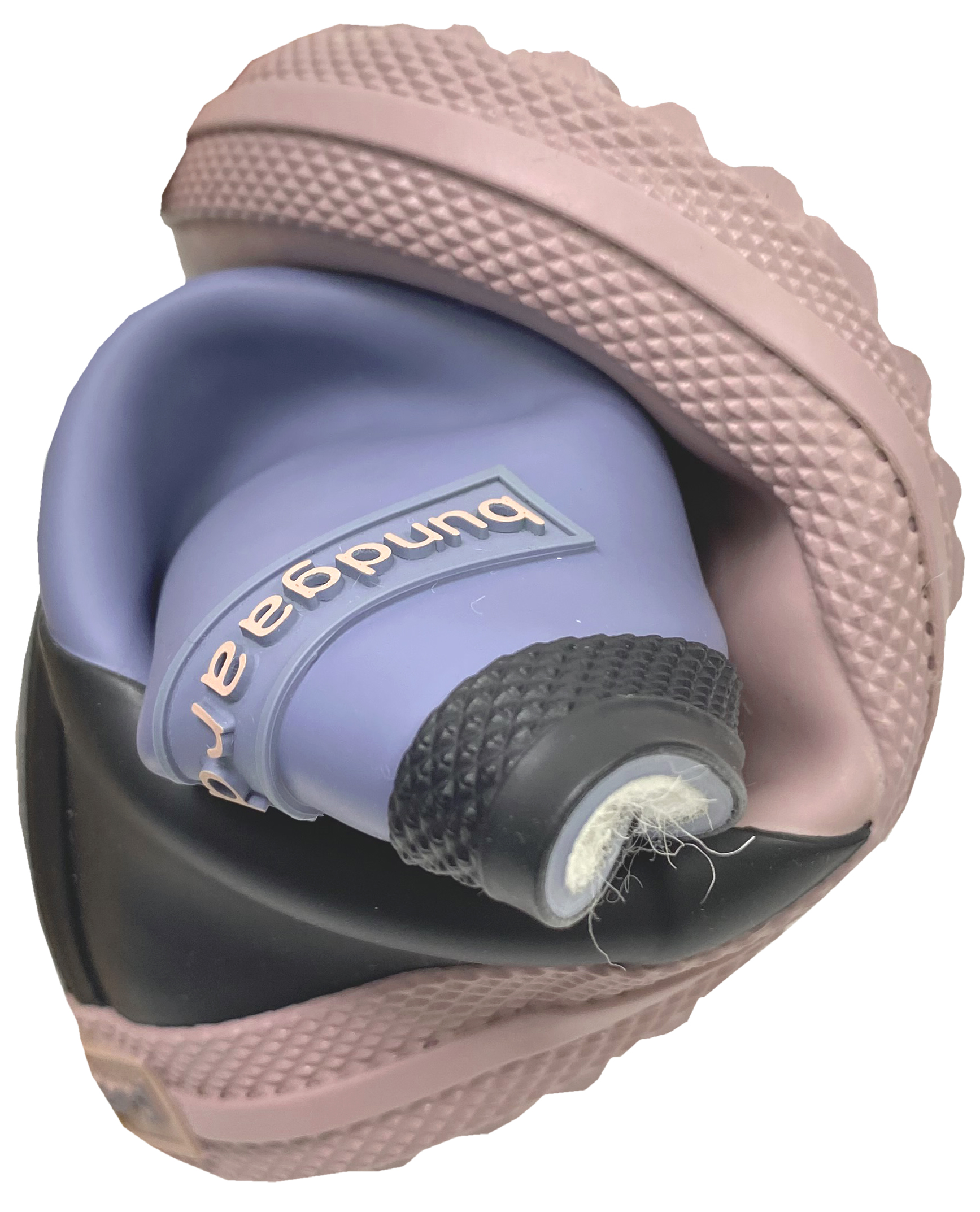 Barfuß Gummistiefel Charly High Warm, Naturgummi +Winterfutter Tricolor Teal Rosa Black BUNDGAARD