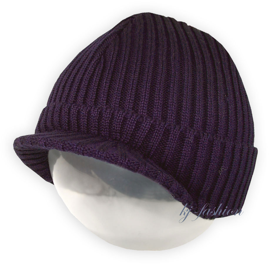 Schirmmütze aus BW Rippstrick in Lila von DÖLL   Modell: 760714764-28
