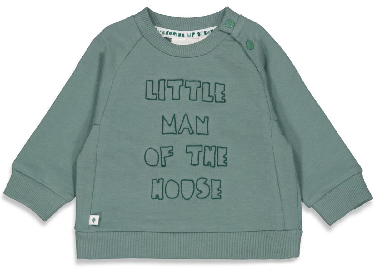 Kuschelig weicher Sweater in Petrol mit Spruch Print von FEETJE " Family " 2006