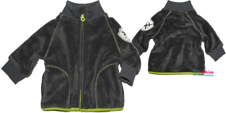Kuschelige Teddyfleece Jacke in Grau von MINYMO Ritter Serie