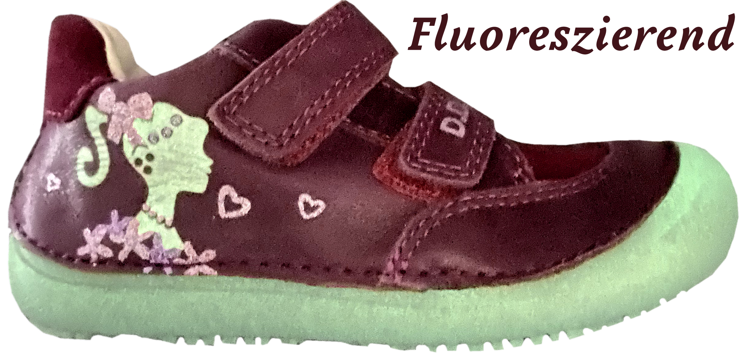 Leder Halbschuhe, knautschige Minimalsohle *GLOW in The Dark* von D.D.Step Barefoot in Bordeaux Rot