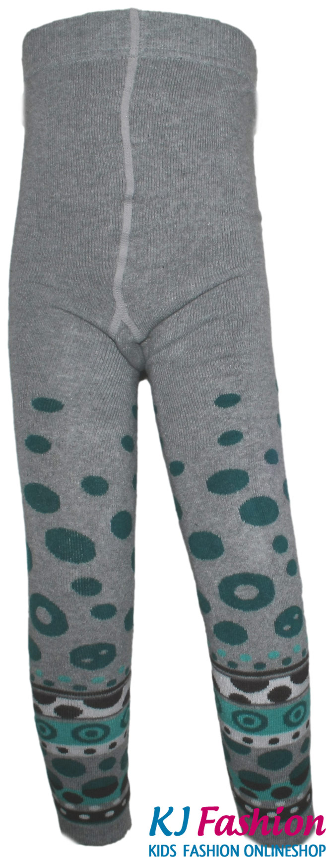 Thermo Leggings aus BW Vollfrottee in Steingrau mit Kreisen von MAXIMO 159200