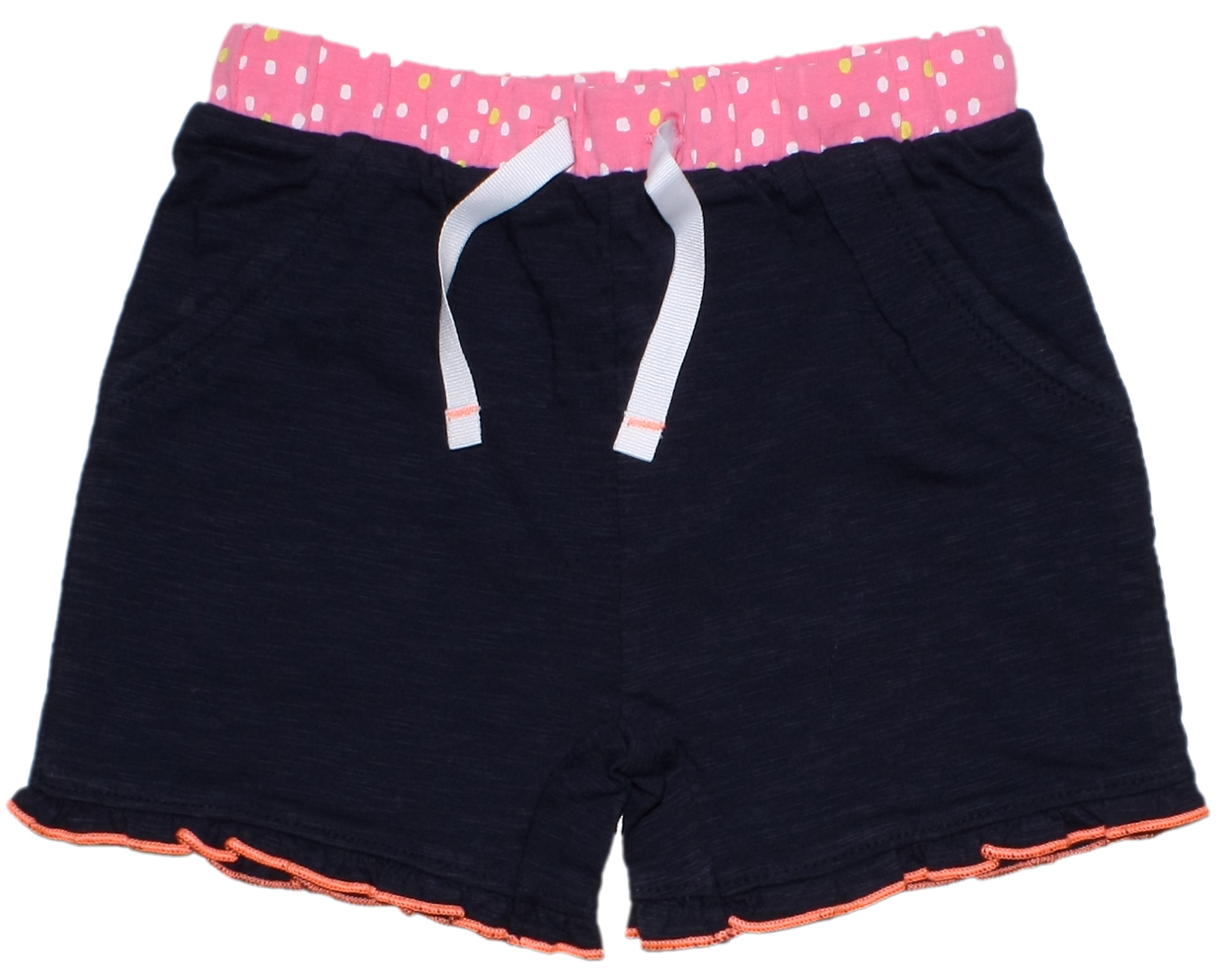 Luftige Shorts in Marine, reine BW Slub Garn mit Kordel zum regulieren von S.OLIVER Baby 5023