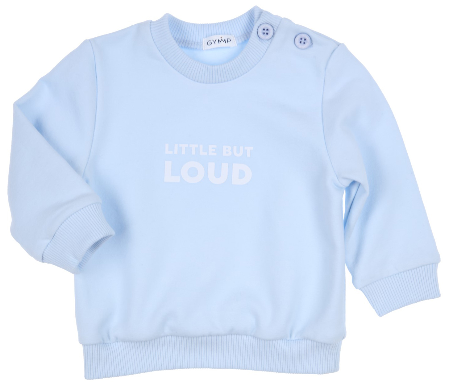 Schicker Sweater aus Bio BW, kuschelig gerauht, Front Print " Little But Loud " von GYMP 2667