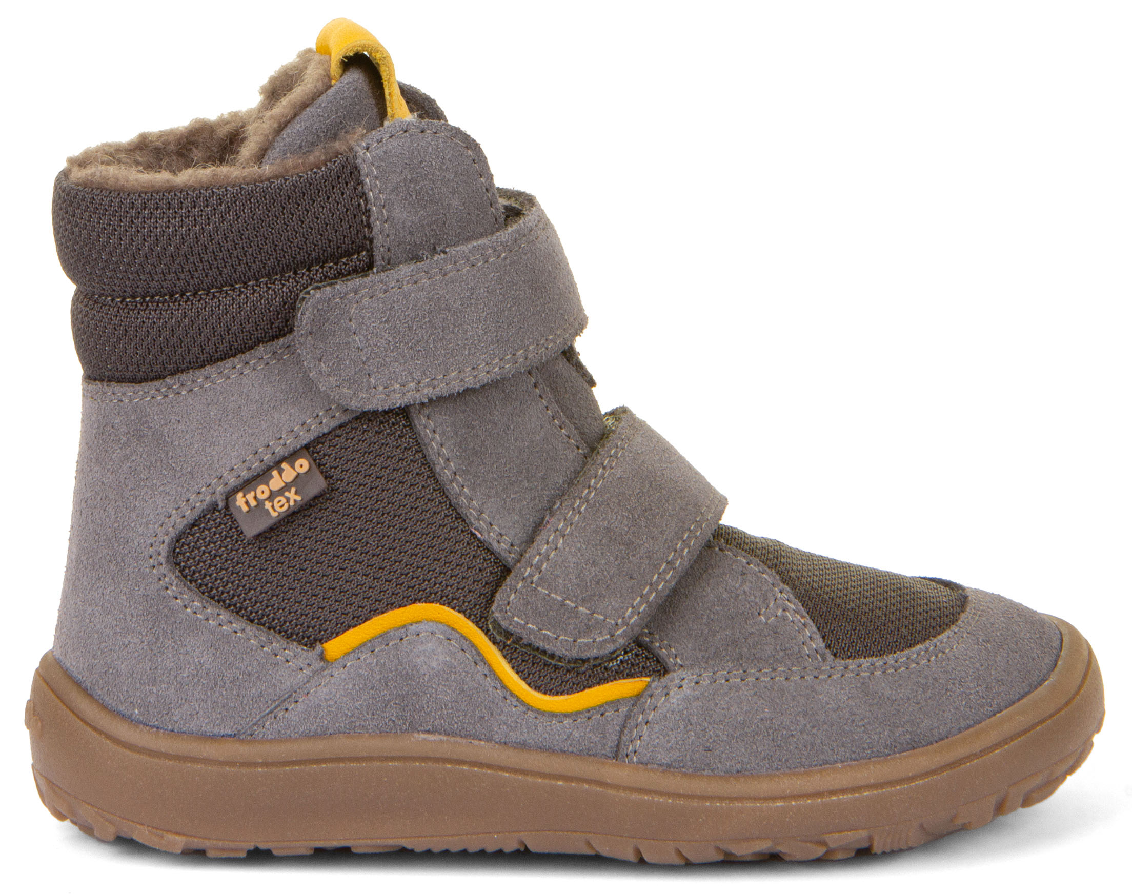 Winterschuhe / Barfußschuhe, Schurwoll Futter & TEX Membran  in GRAU von FRODDO G3160205-3