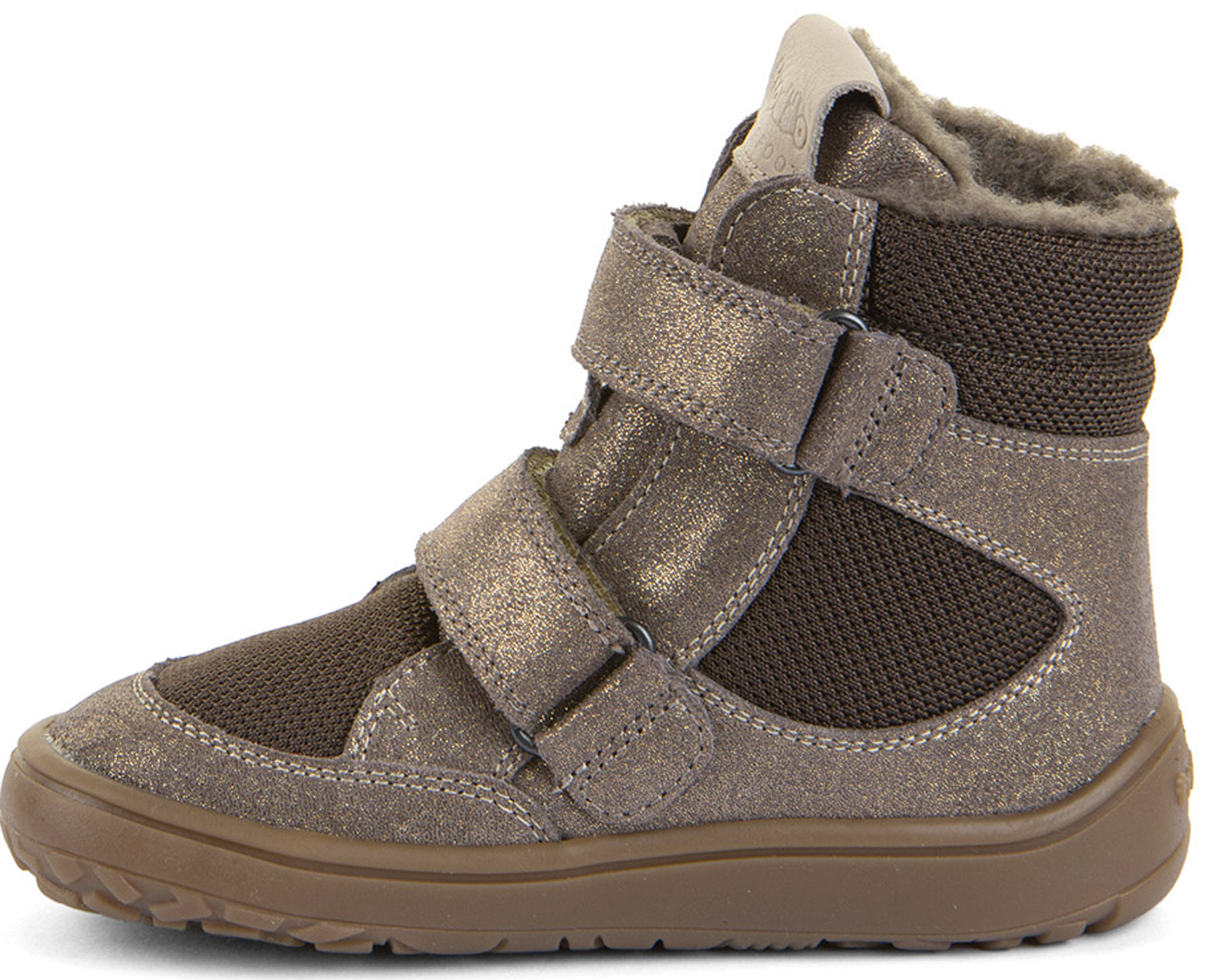 Winterstiefel Leder + Mesh +TEX +Schurwollfutter Beige Bronze FRODDO Barefoot G3160247