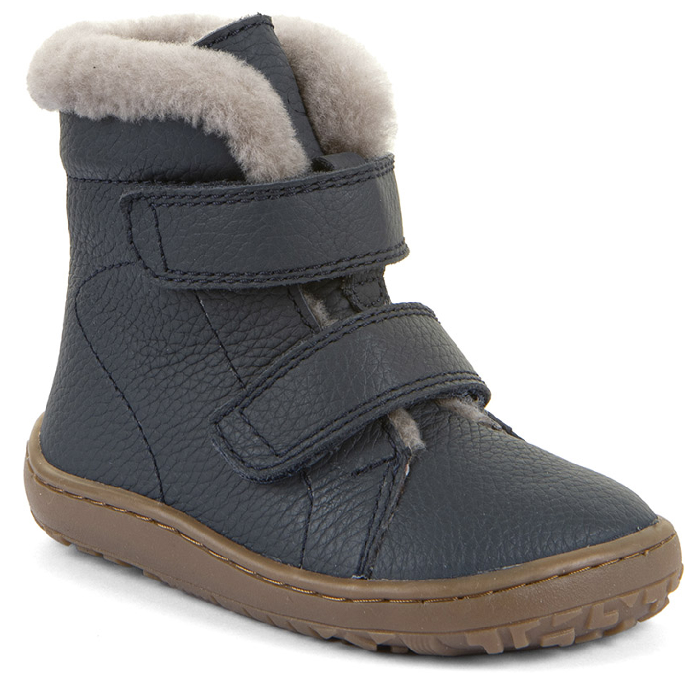 Barfußschuhe / Winterstiefel Nappaleder Dark Blue mit Lammfellfutter von FRODDO Barefoot G3160248