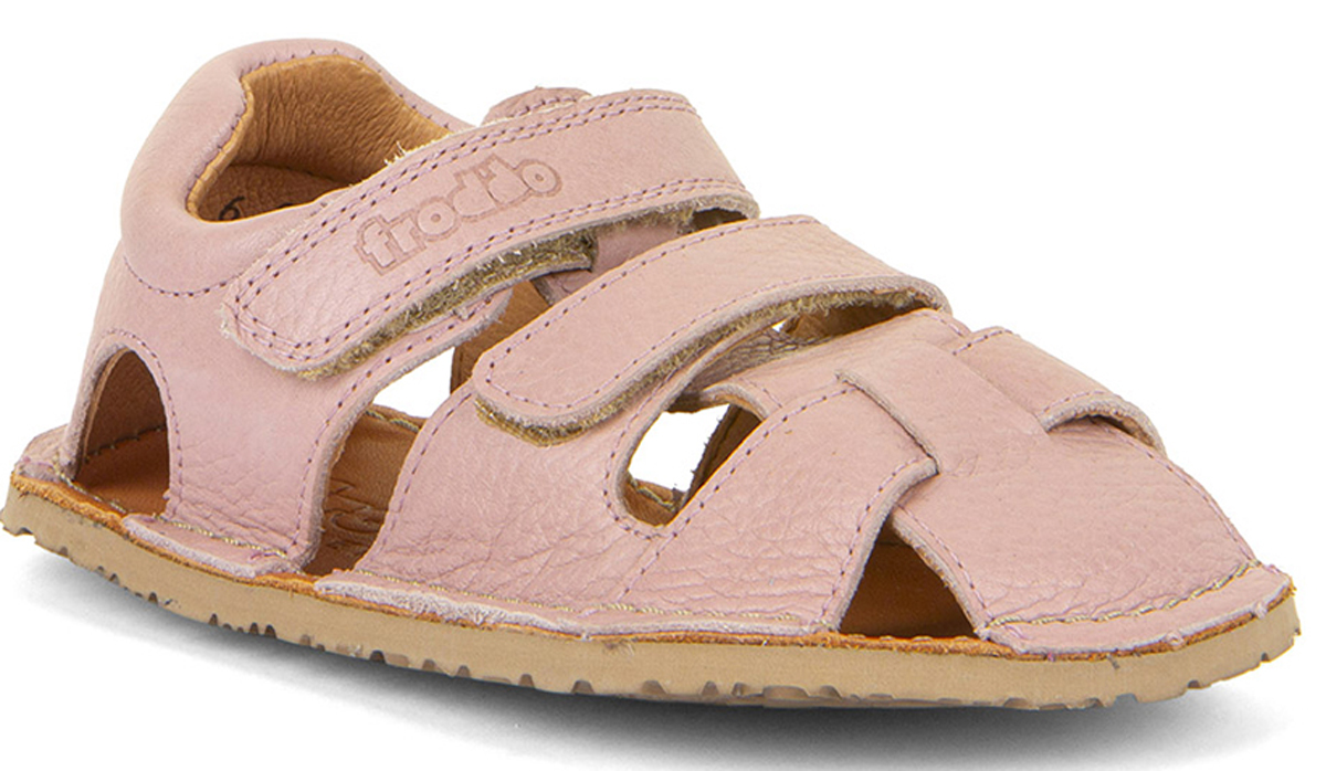 Barfußsandale aus Leder, Fersen & Zehenschutz von FRODDO *Flexy Avi* in Rosa / Pink G3150263