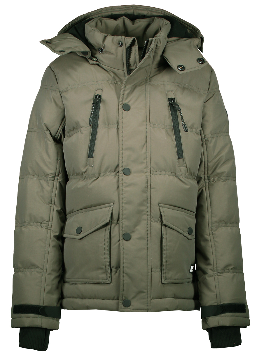 Robuste Winterjacke in Army Grün, breit gesteppt, warm wattiert von CARS JEANS 33014-19