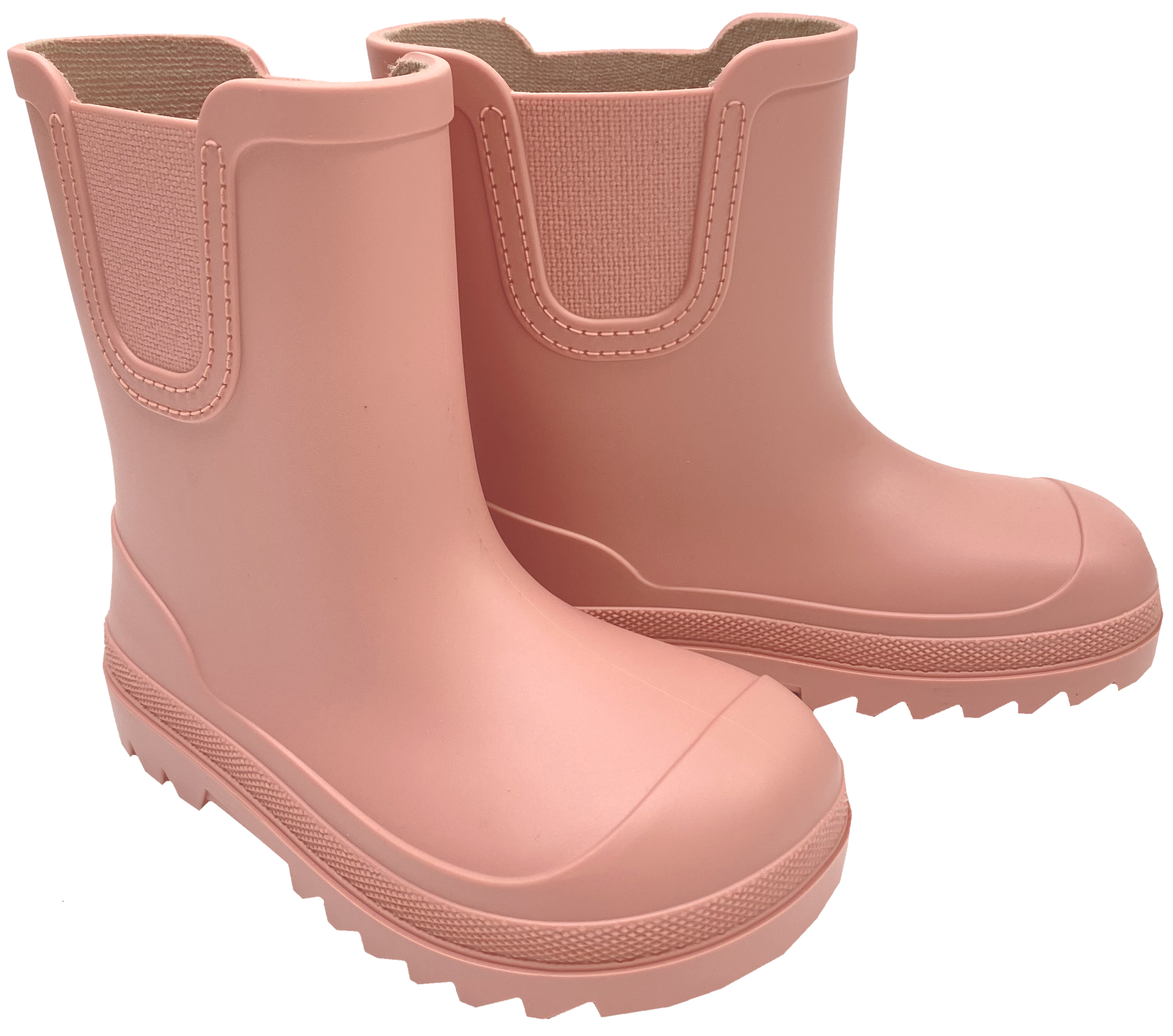 Leichte & flexible Barfußgummistiefel Xtra breite Zehenbox von IGOR * Verona * in Rosa