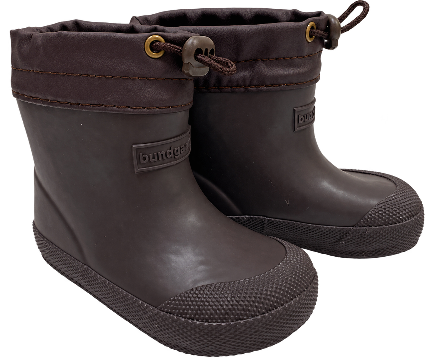 Barfuß Gummistiefel / Regenüberzieher >BUNDGAARD< mit Warmfutter MALIK in Dark Brown