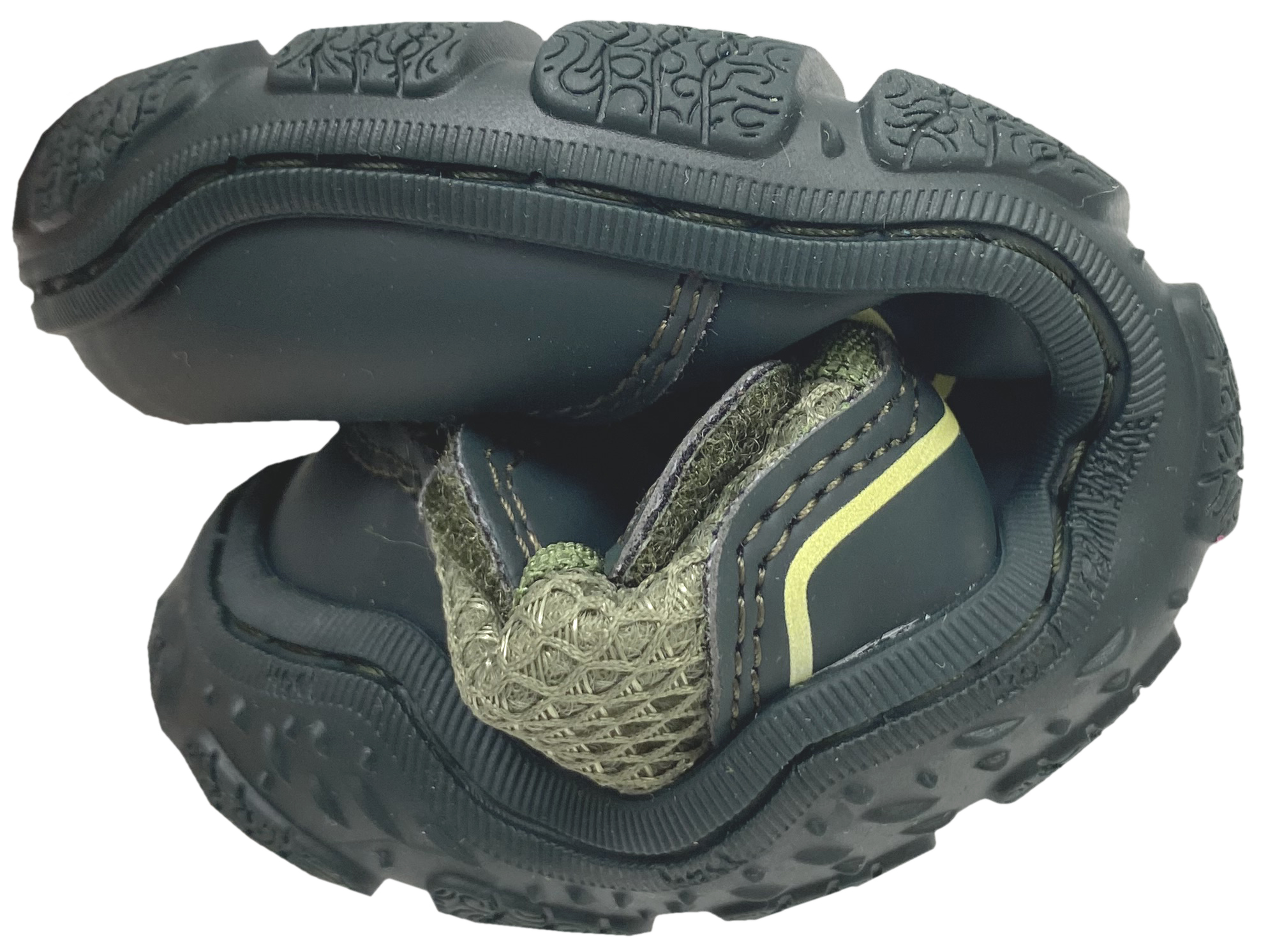 Vegane Trekking Sandale Minimalschuhe von KOEL Barefoot in Khaki REMI PU 34M008.50H