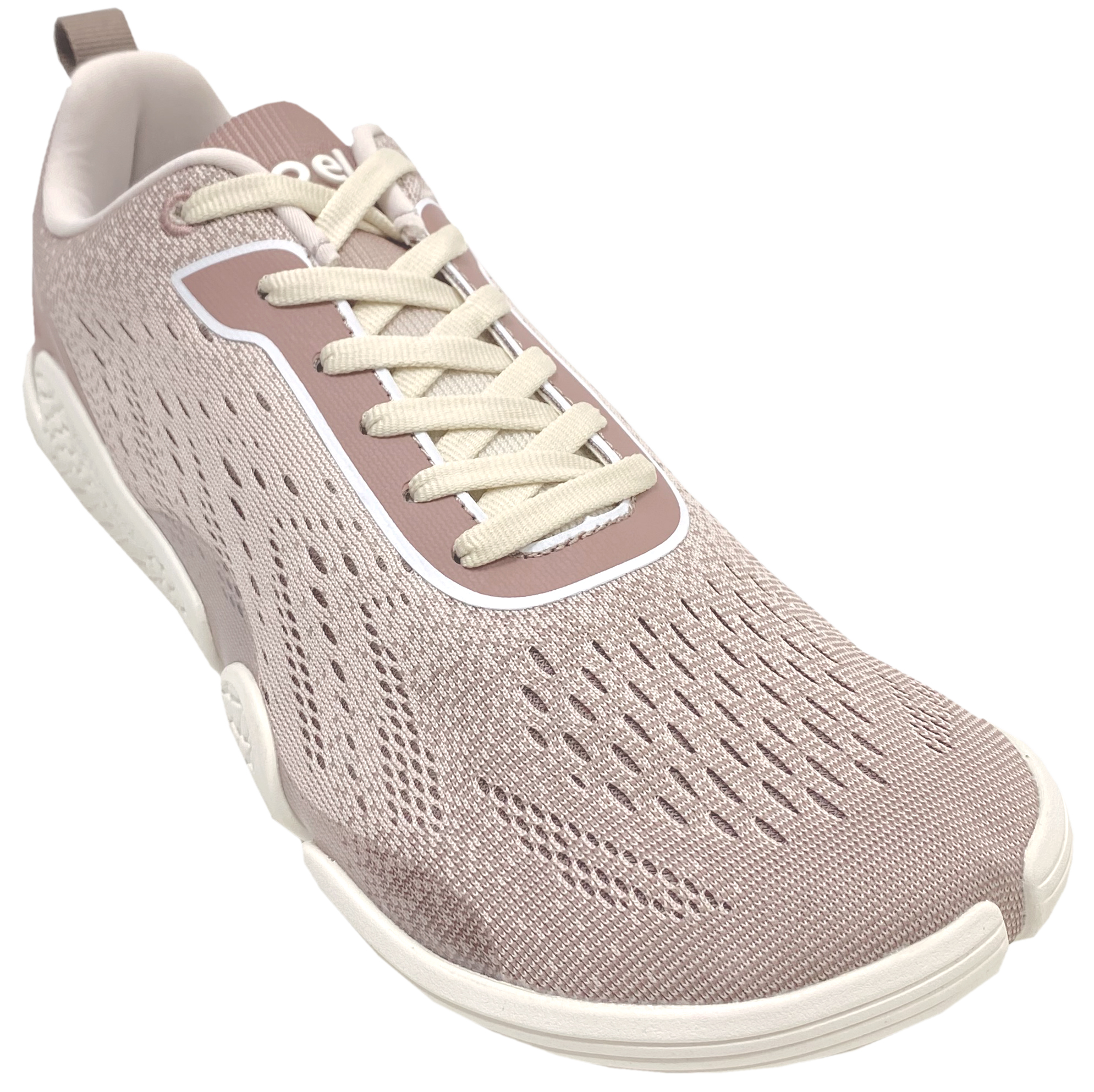 Luftig leichte Barfußsneaker aus Mesh Knit von KOEL Barefoot NOVA in Taupe Rose 26M002.50E