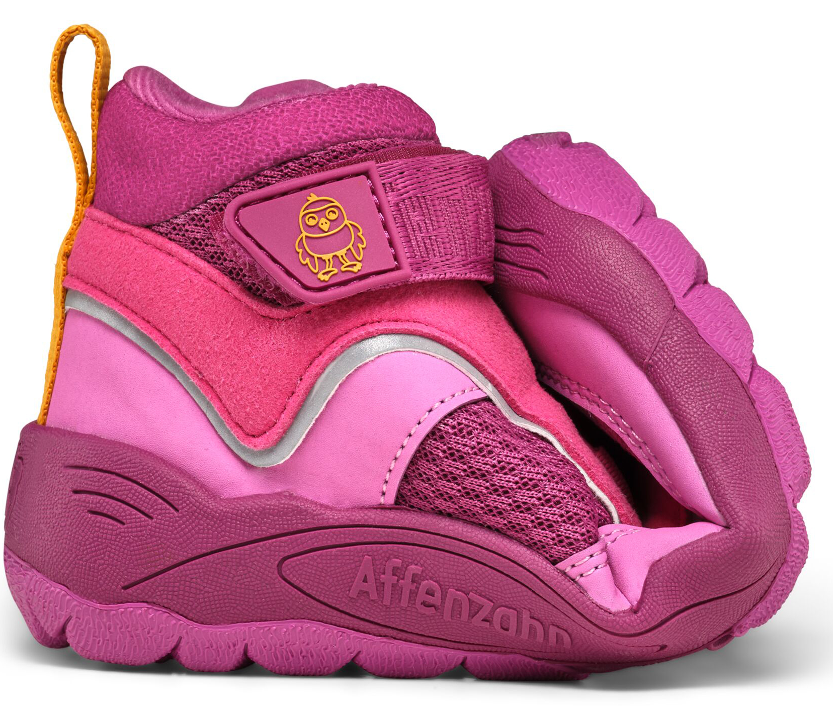 Veganer Übergangsschuh / Low Boot von AFFENZAHN * EXPLORY * Vogel in Berry / Pink