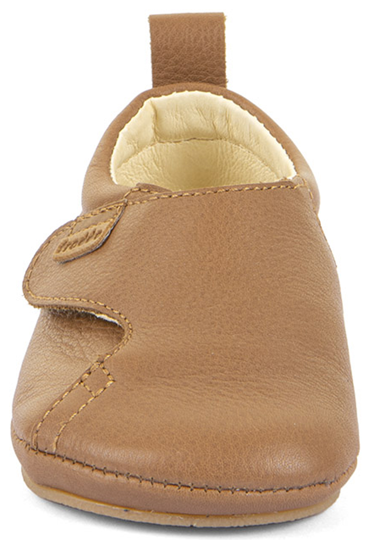 Flache Prewalker Lederschuhe in Cognac mit soft- knautschiger Minimalsohle von FRODDO Barefoot G1130020